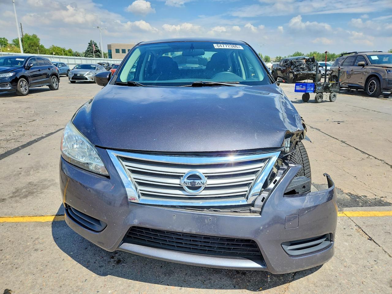 2014 Nissan Sentra Sv Charcoal vin: 1N4AB7AP7EN851232