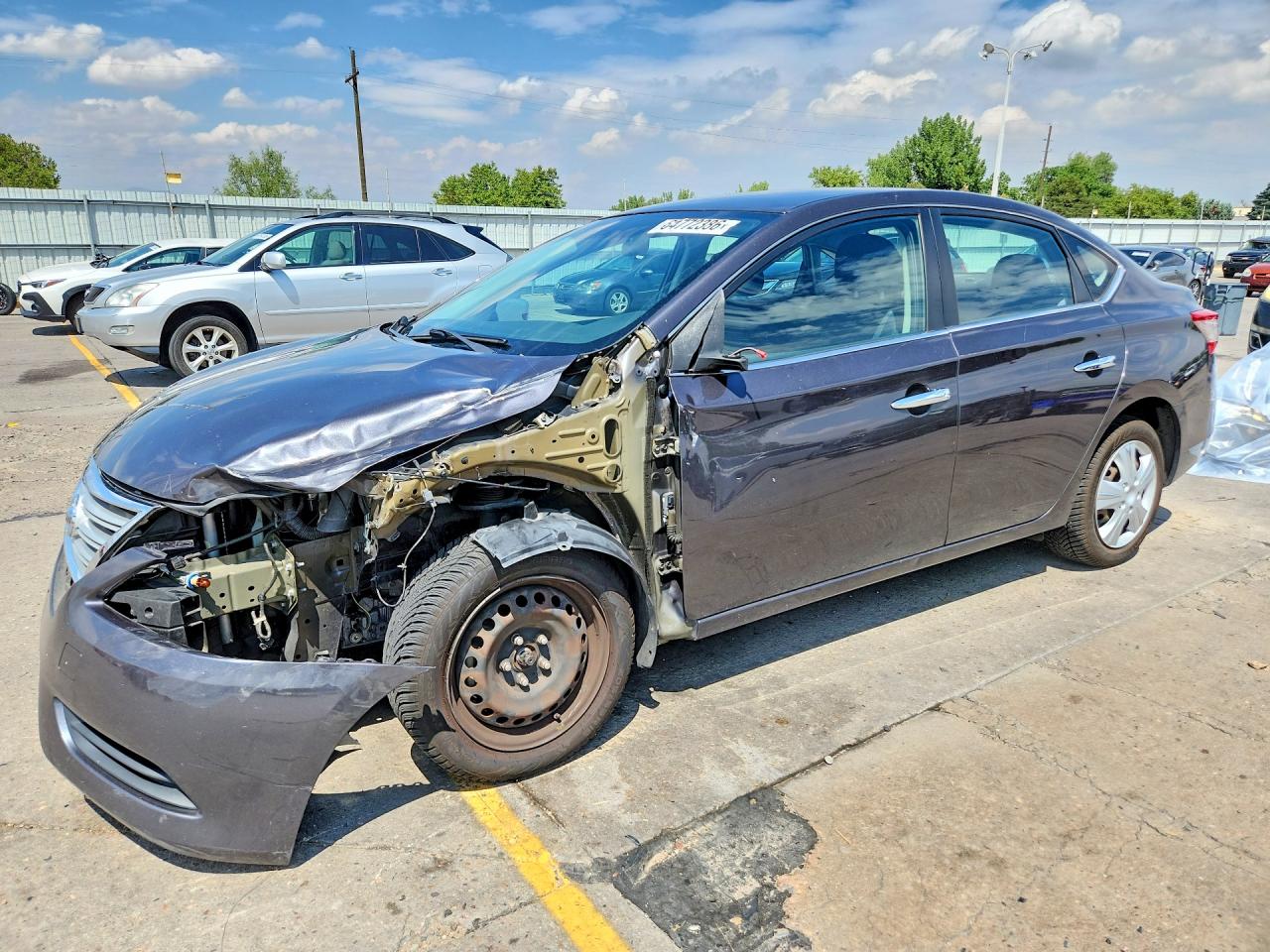 2014 Nissan Sentra Sv Charcoal vin: 1N4AB7AP7EN851232