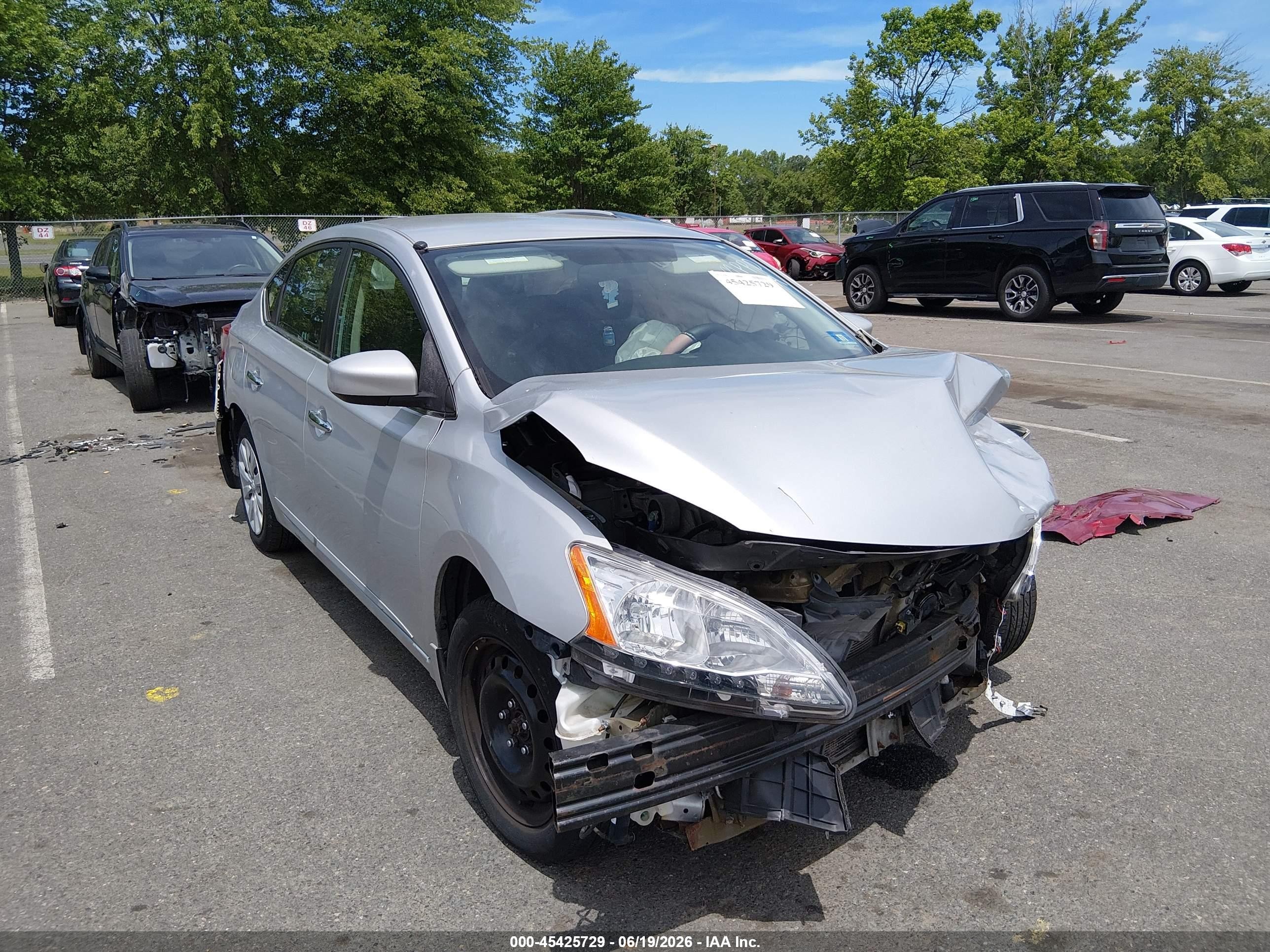 2013 Nissan Sentra Sv Gray vin: 1N4AB7AP8DN902848