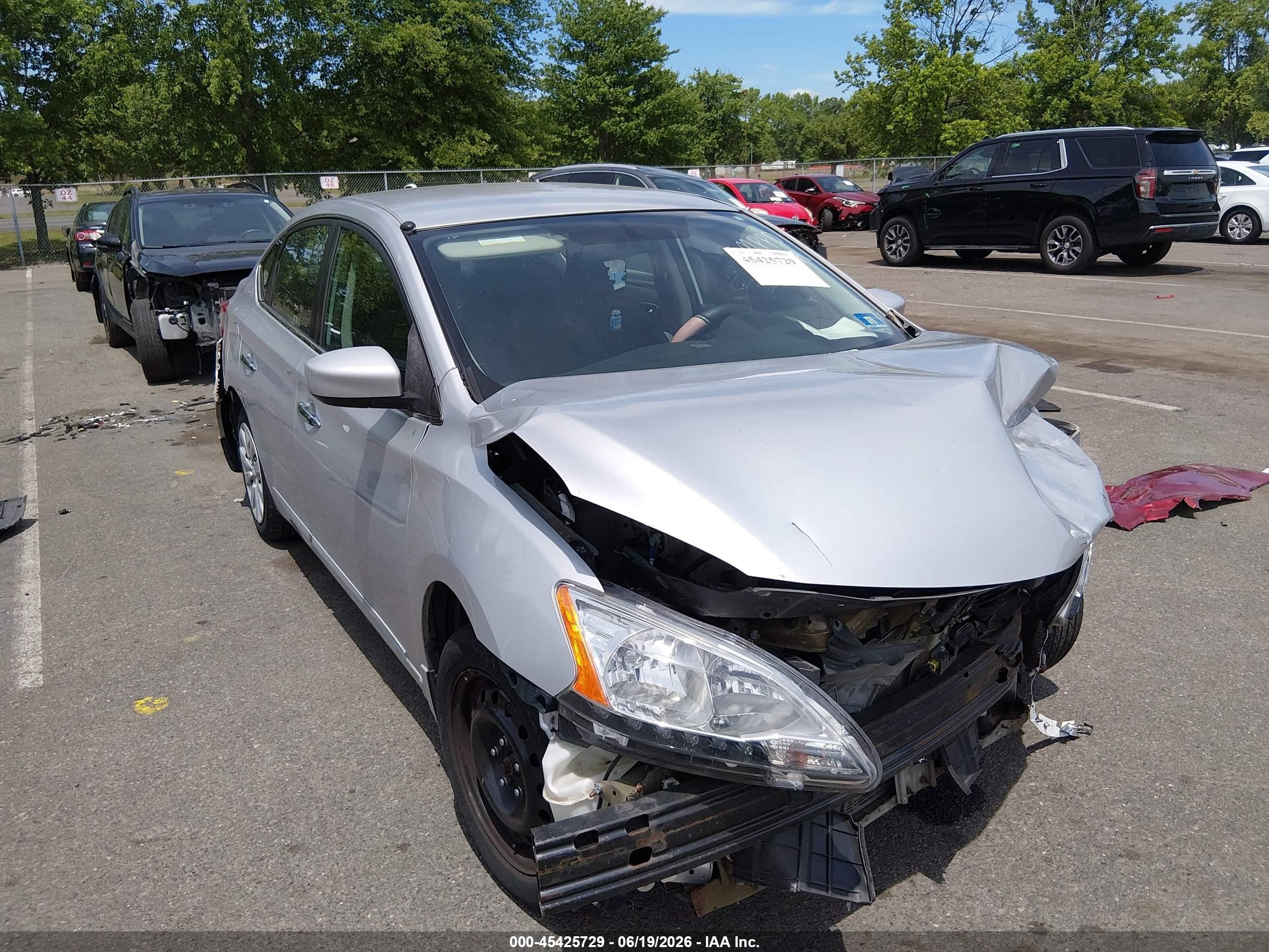 2013 Nissan Sentra Sv Серый vin: 1N4AB7AP8DN902848