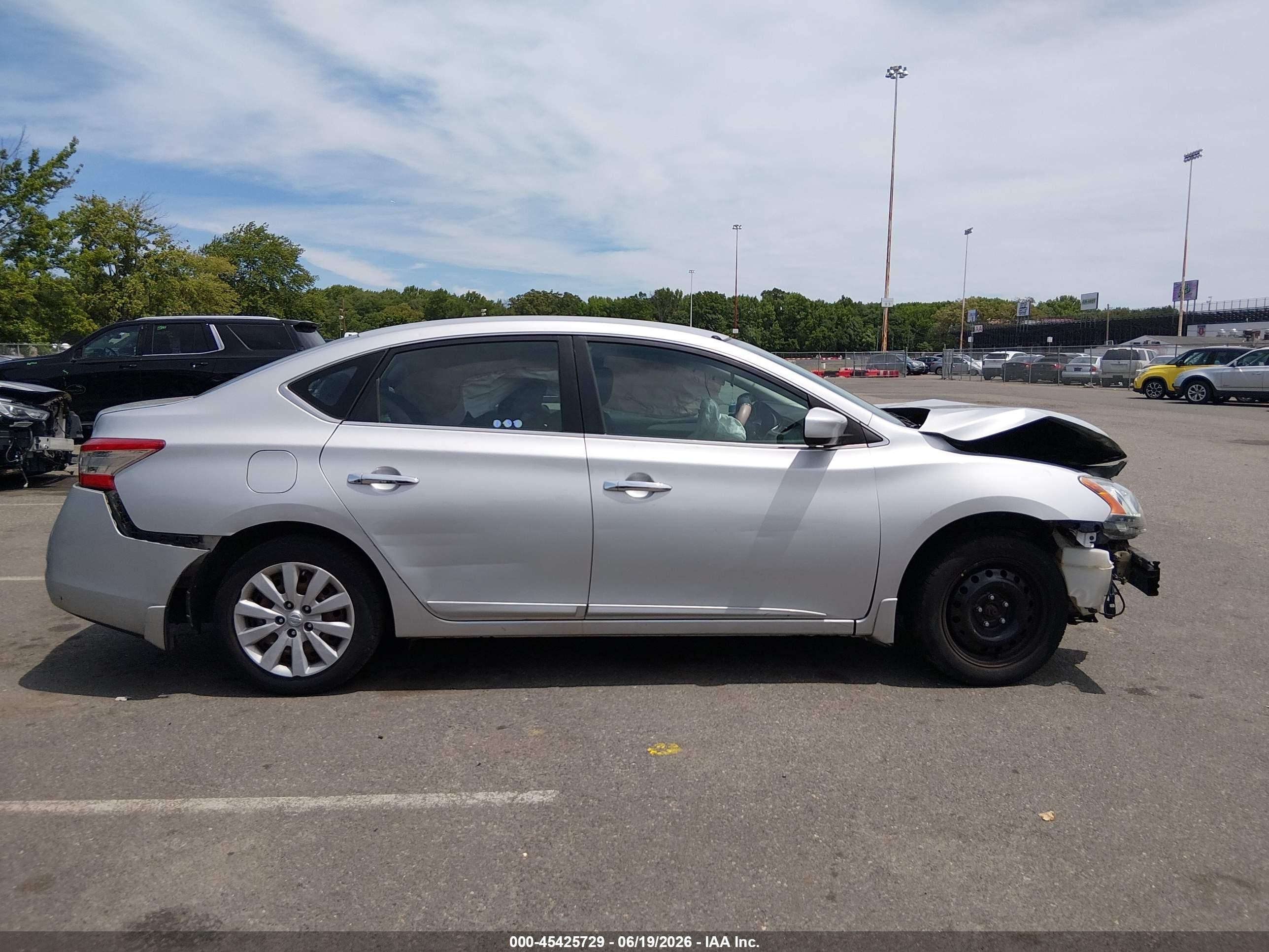 2013 Nissan Sentra Sv Серый vin: 1N4AB7AP8DN902848