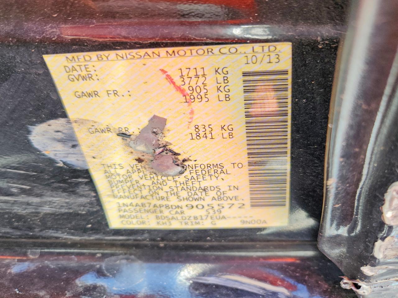 2013 Nissan Sentra Sv Черный vin: 1N4AB7AP8DN905572