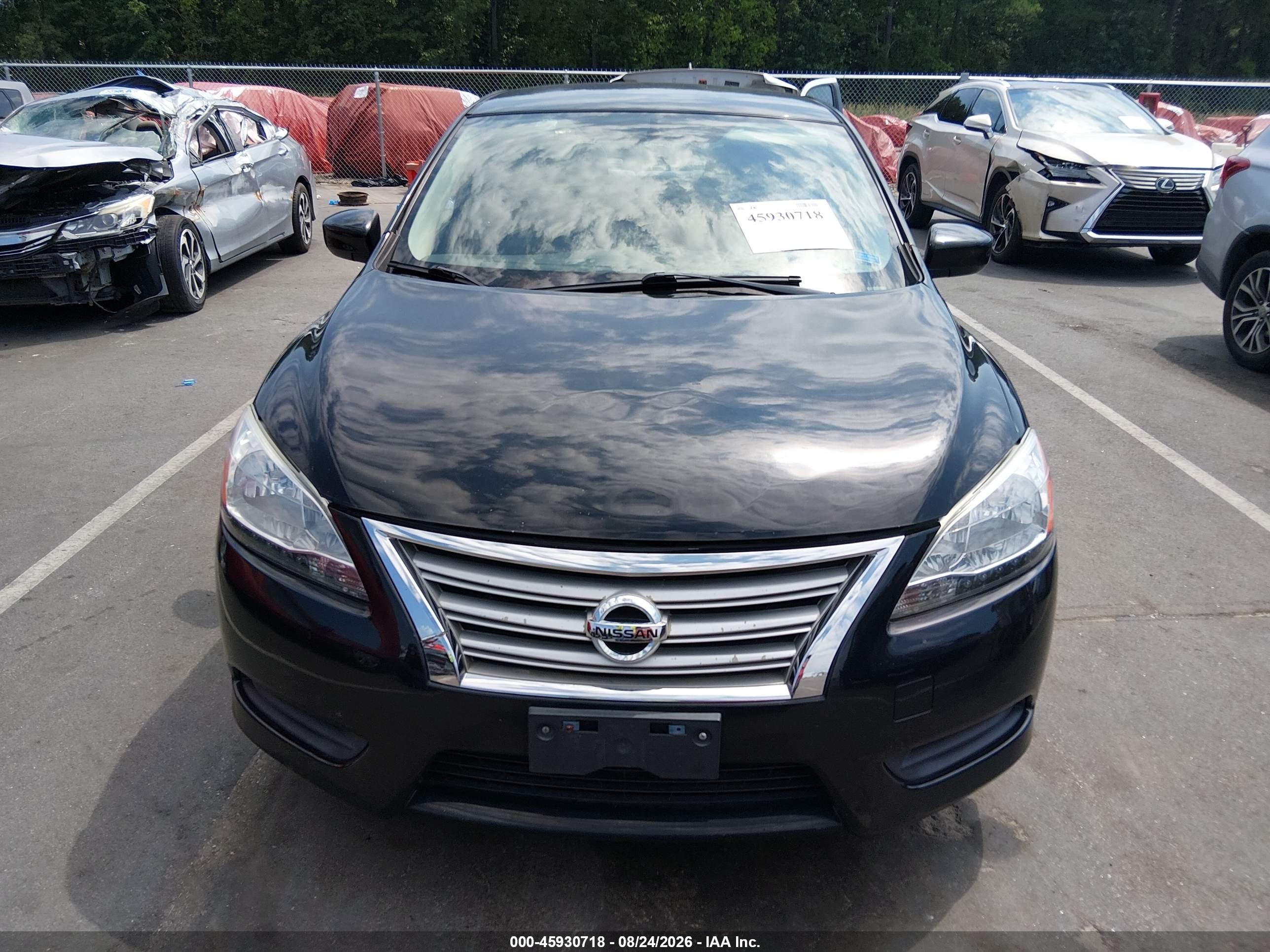 2013 Nissan Sentra Sv Black vin: 1N4AB7AP8DN907595
