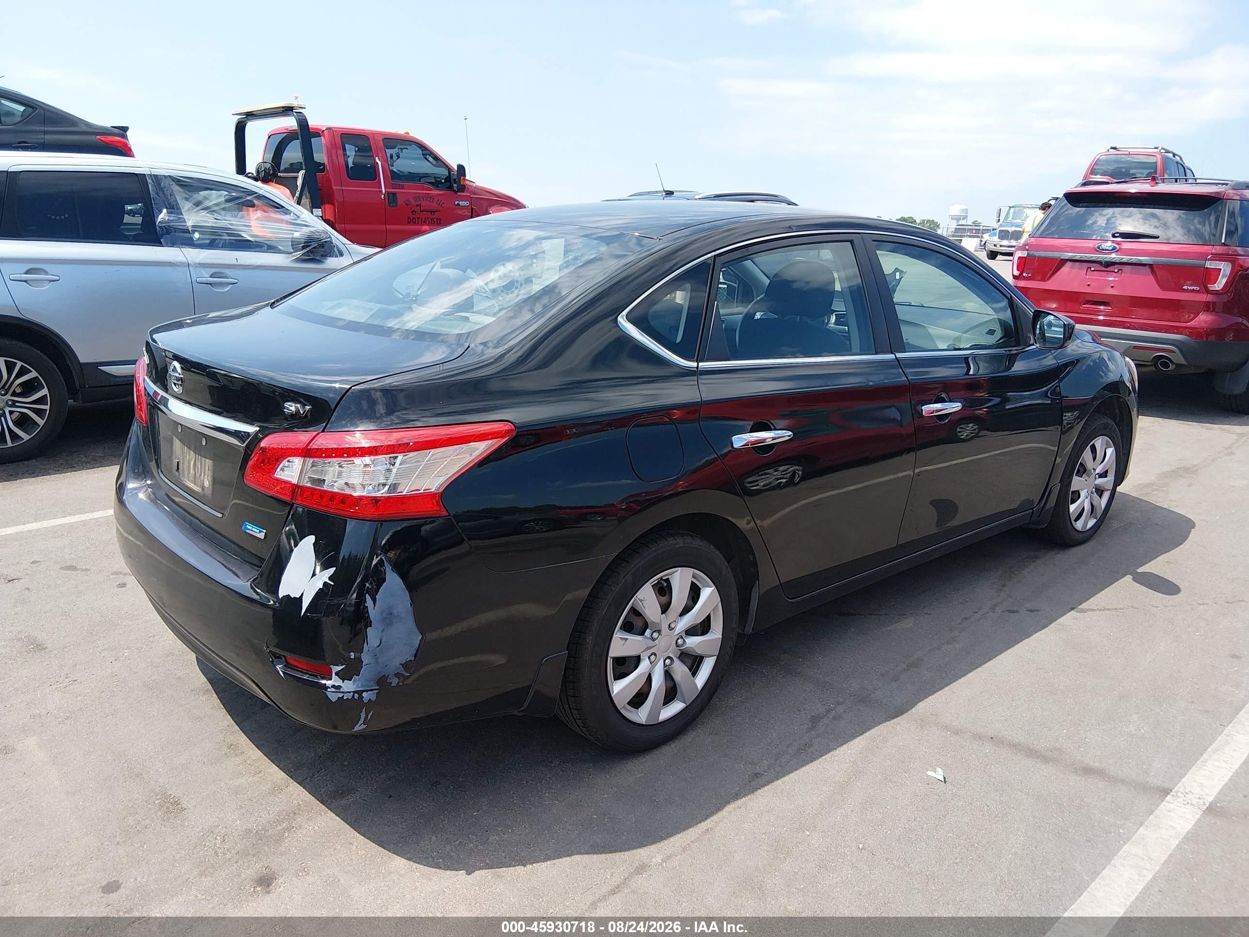 2013 Nissan Sentra Sv Black vin: 1N4AB7AP8DN907595