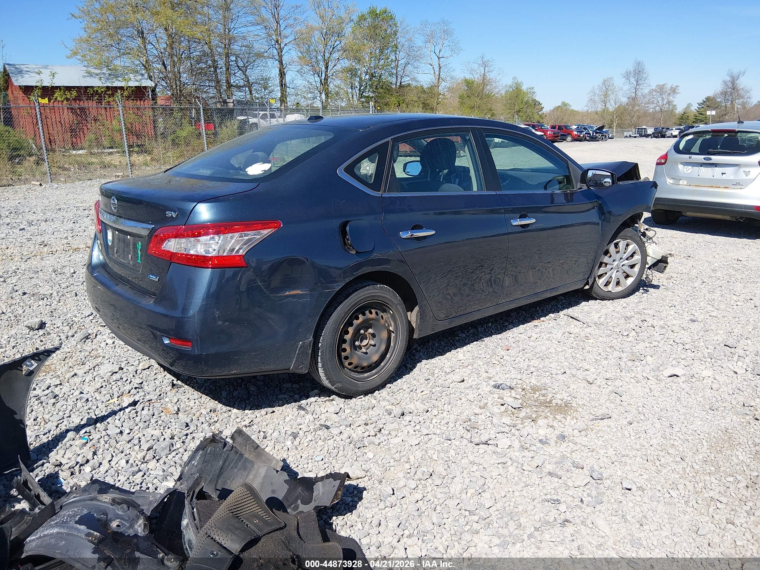 2013 Nissan Sentra Sv Синий vin: 1N4AB7AP8DN908035