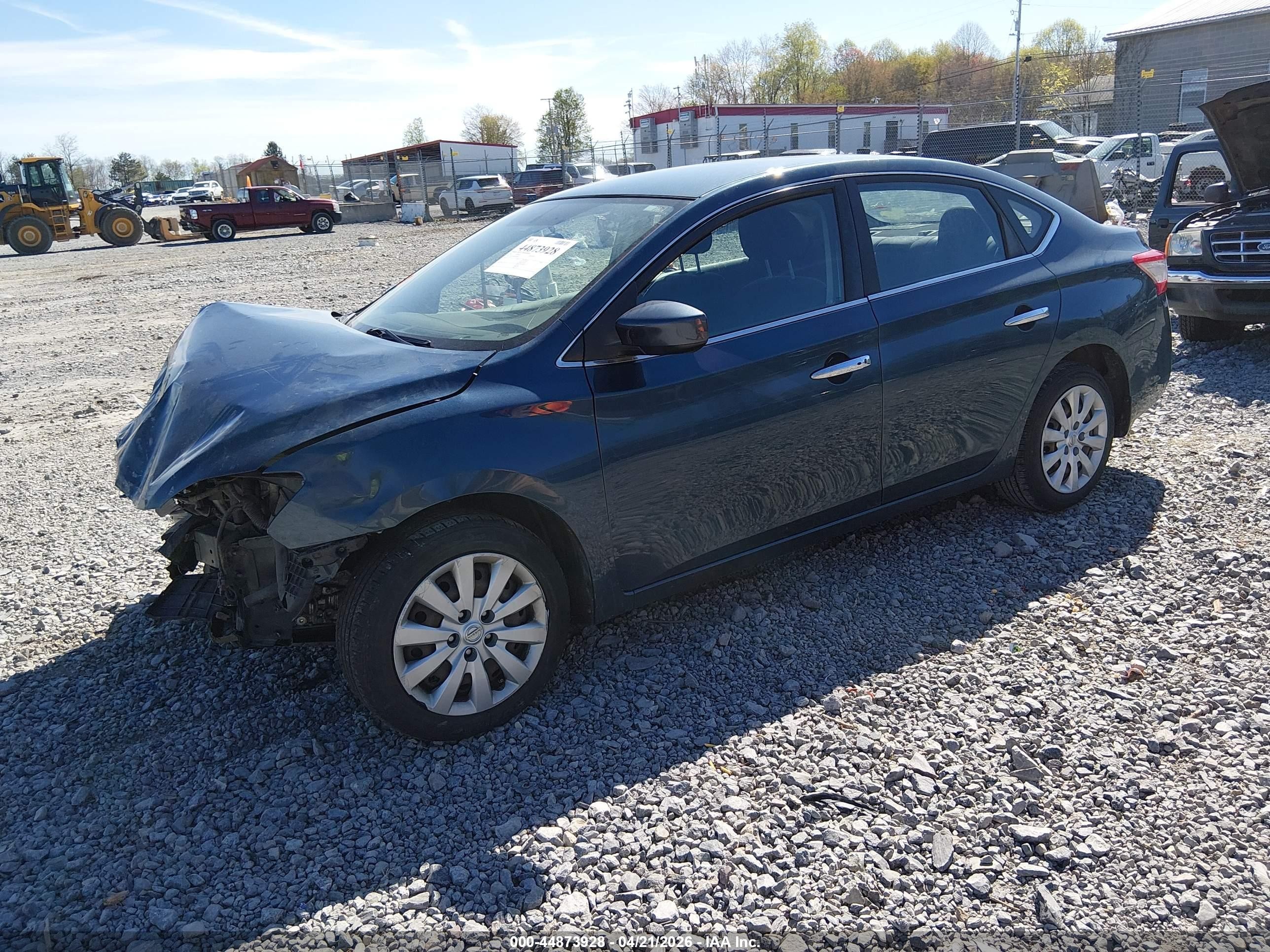 2013 Nissan Sentra Sv Синий vin: 1N4AB7AP8DN908035