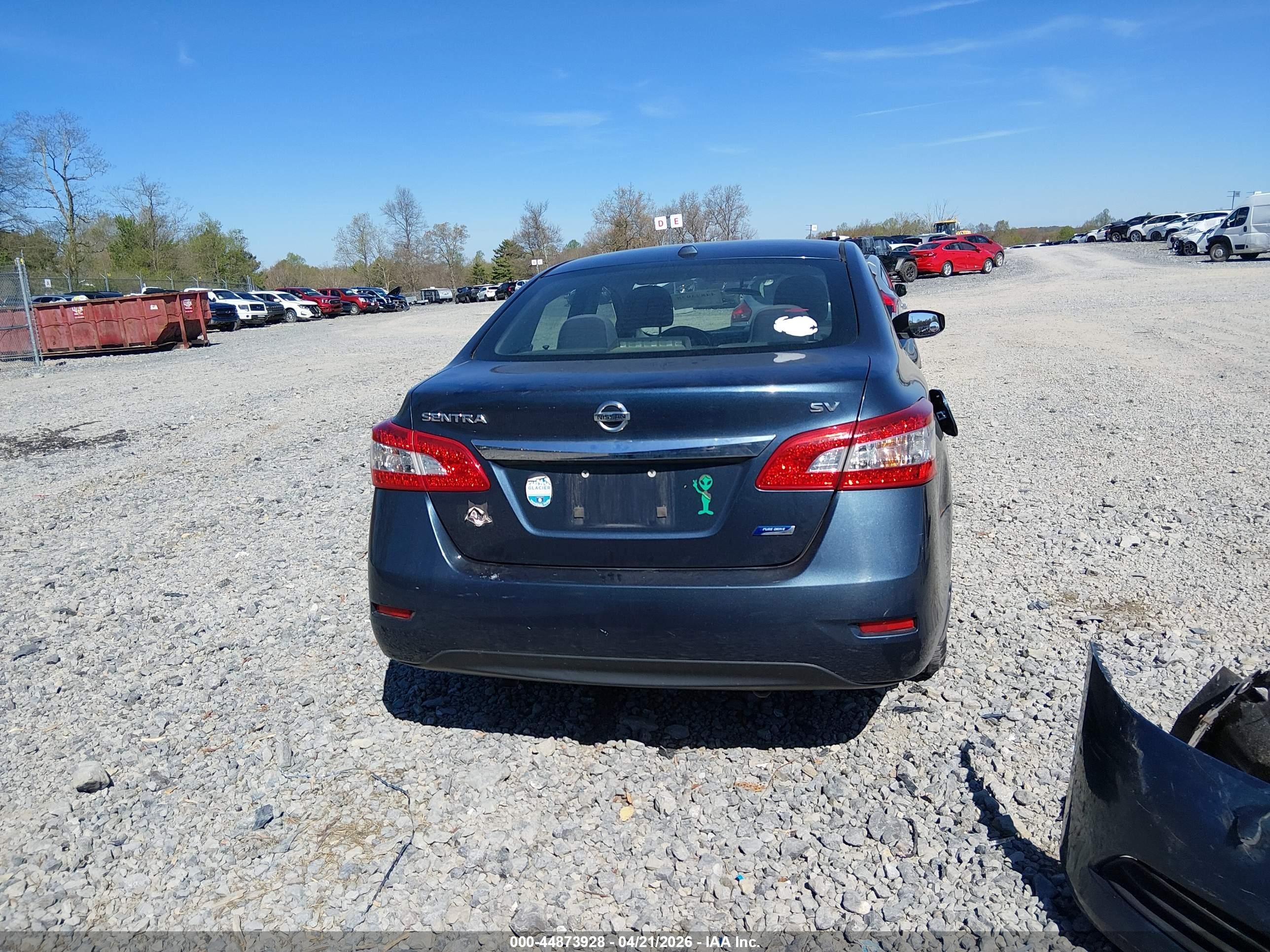 2013 Nissan Sentra Sv Синий vin: 1N4AB7AP8DN908035