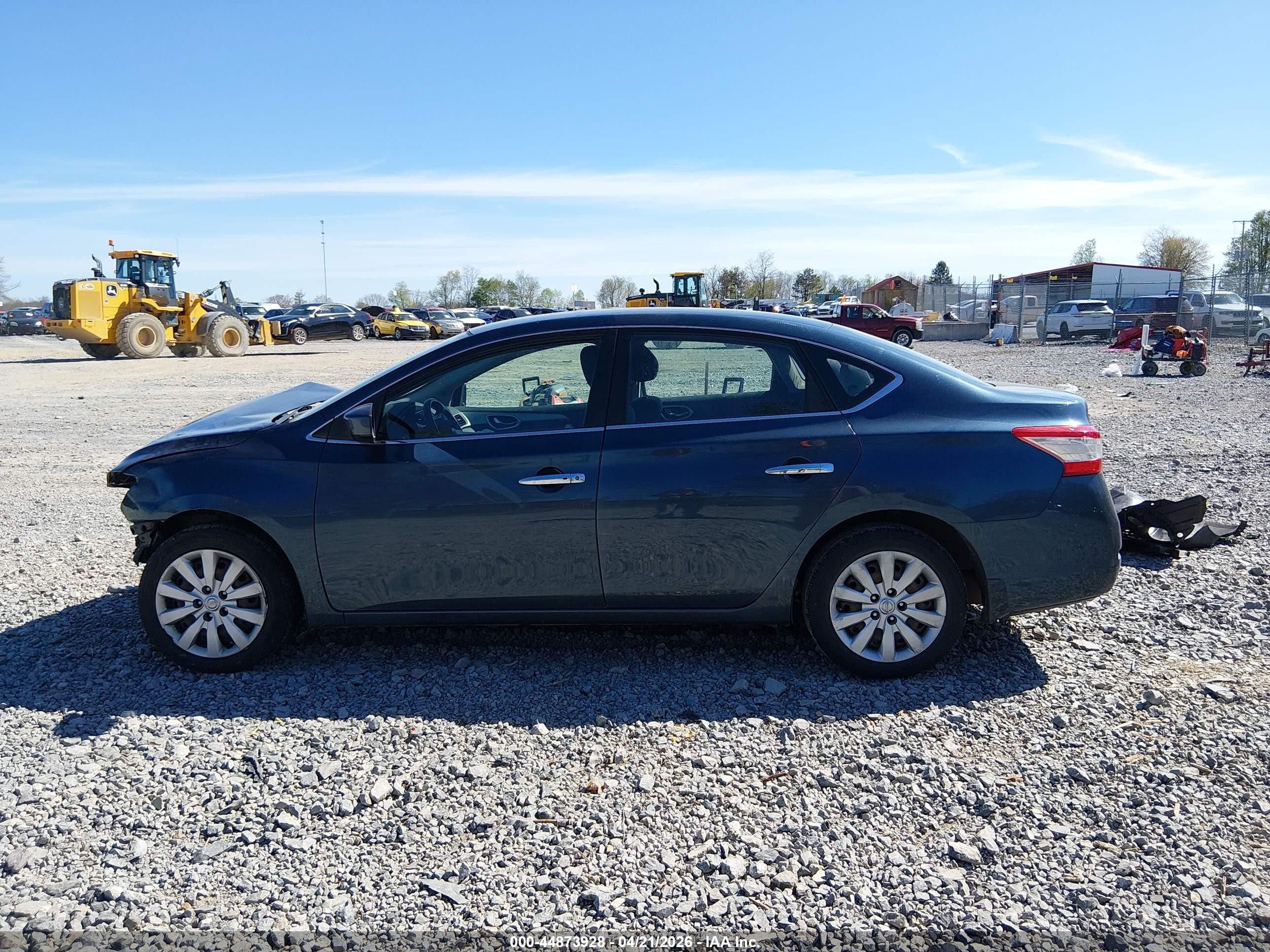 2013 Nissan Sentra Sv Синий vin: 1N4AB7AP8DN908035