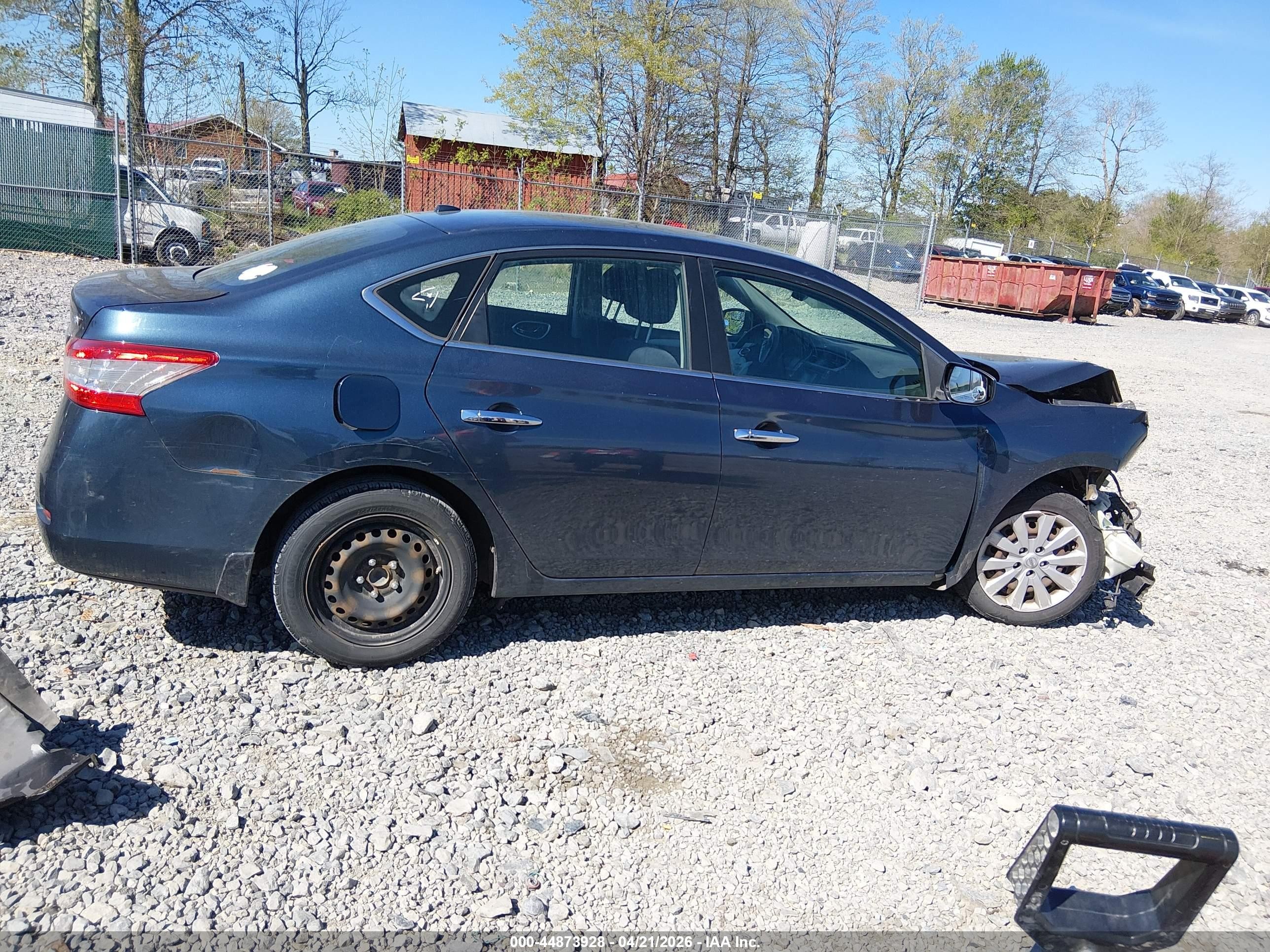 2013 Nissan Sentra Sv Синий vin: 1N4AB7AP8DN908035
