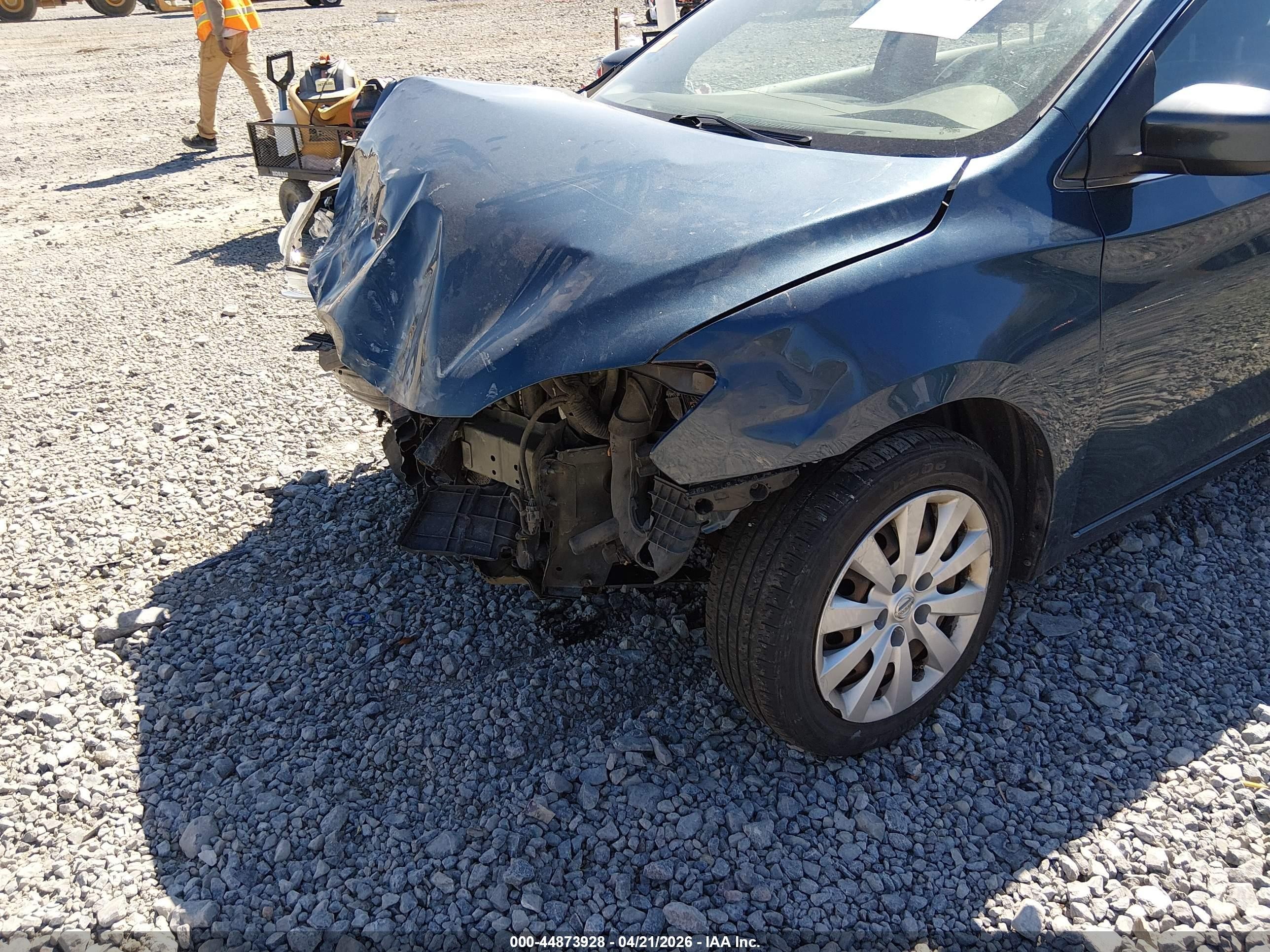 2013 Nissan Sentra Sv Синий vin: 1N4AB7AP8DN908035
