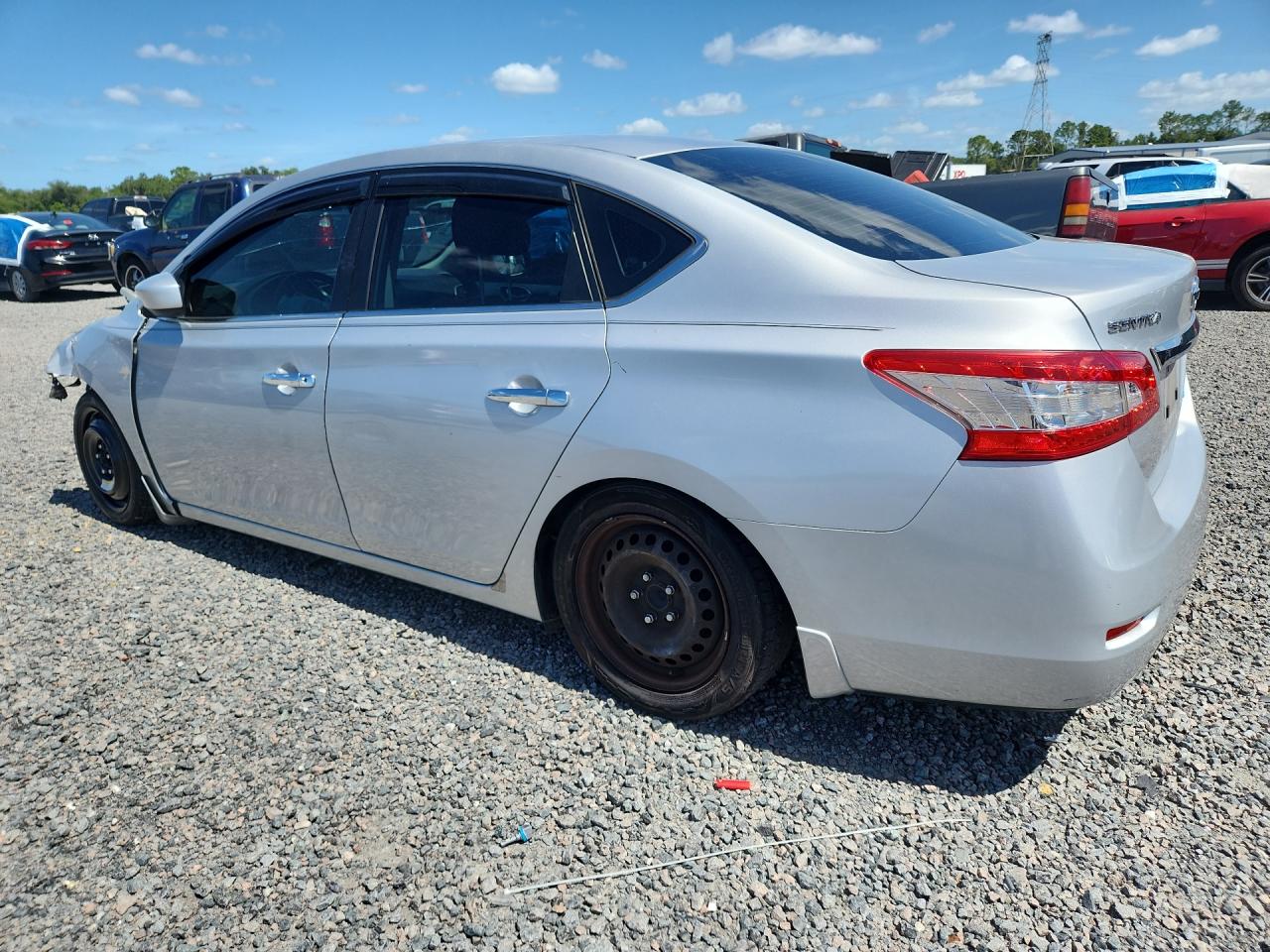 2013 Nissan Sentra S Silver vin: 1N4AB7AP8DN908505