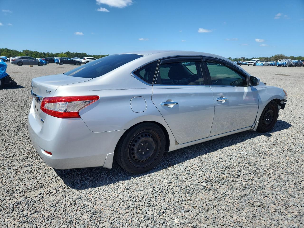 2013 Nissan Sentra S Silver vin: 1N4AB7AP8DN908505