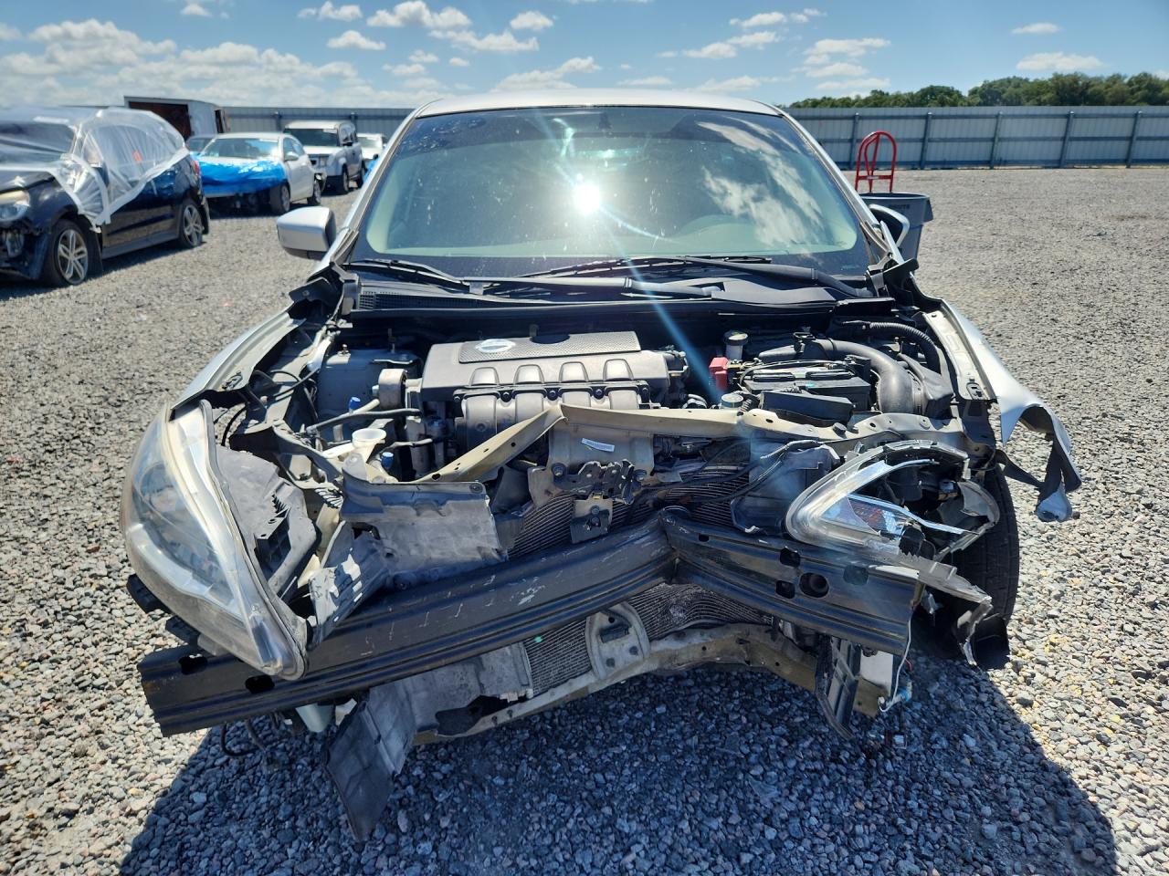 2013 Nissan Sentra S Silver vin: 1N4AB7AP8DN908505