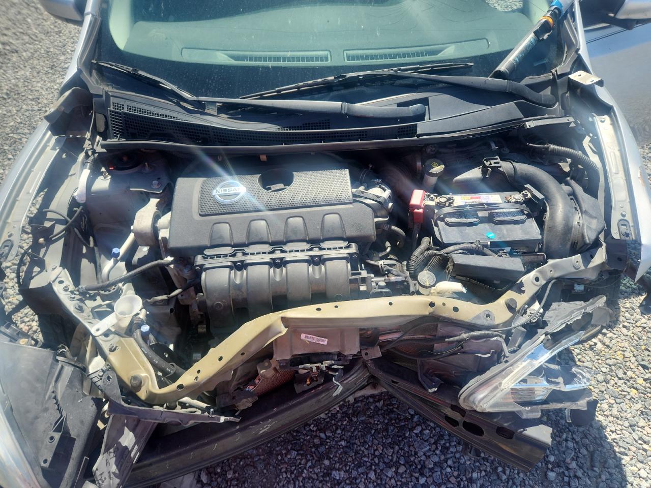 2013 Nissan Sentra S Silver vin: 1N4AB7AP8DN908505