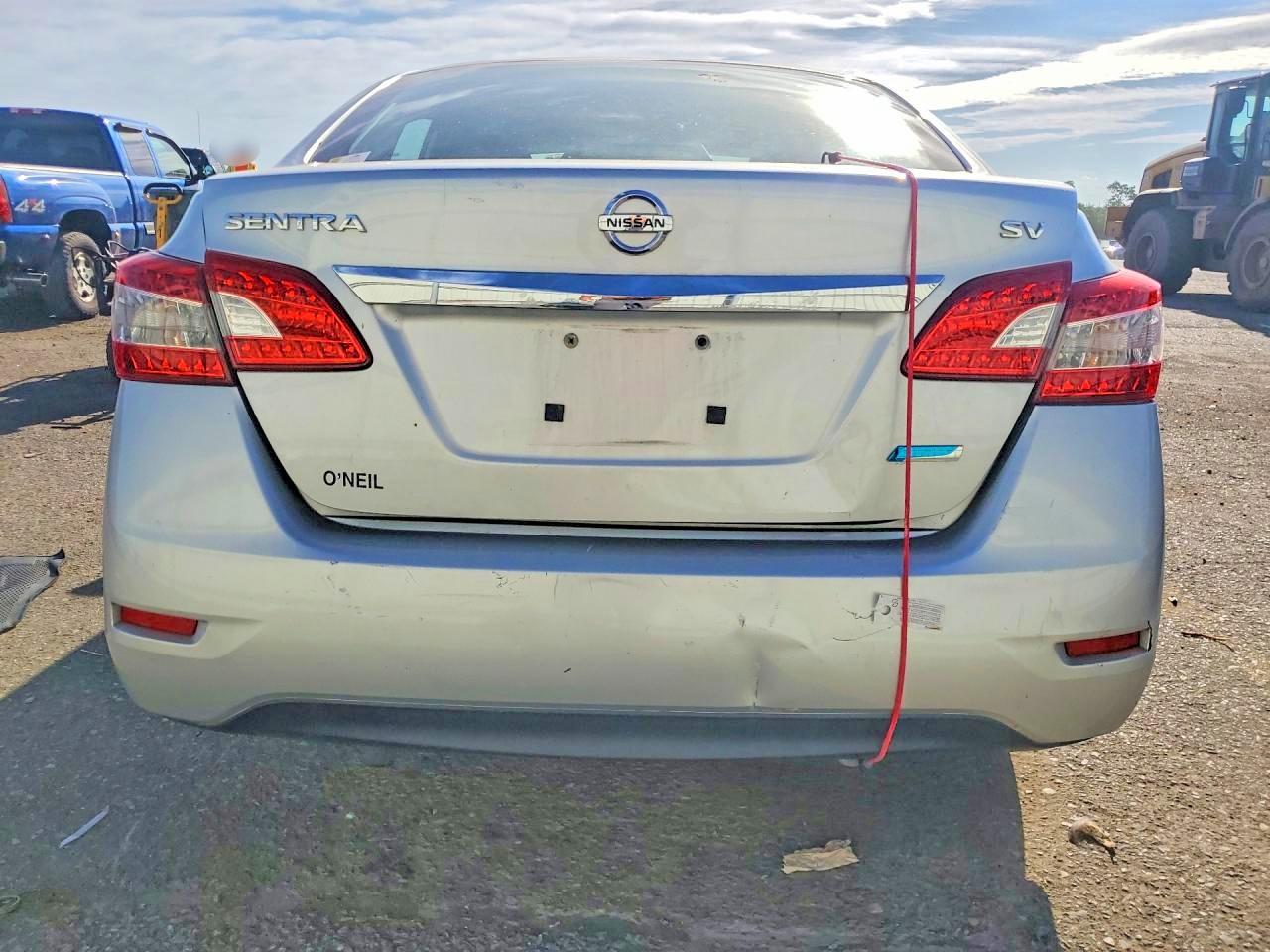 2013 Nissan Sentra Sv Silver vin: 1N4AB7AP8DN908794