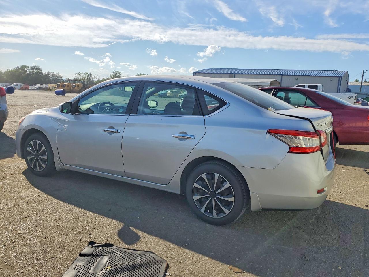 2013 Nissan Sentra Sv Silver vin: 1N4AB7AP8DN908794
