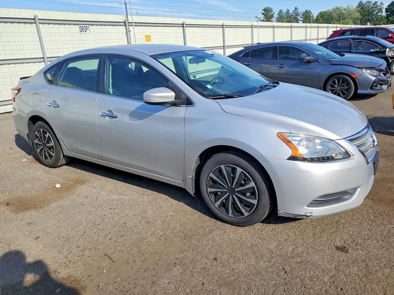 2013 Nissan Sentra Sv Silver vin: 1N4AB7AP8DN908794