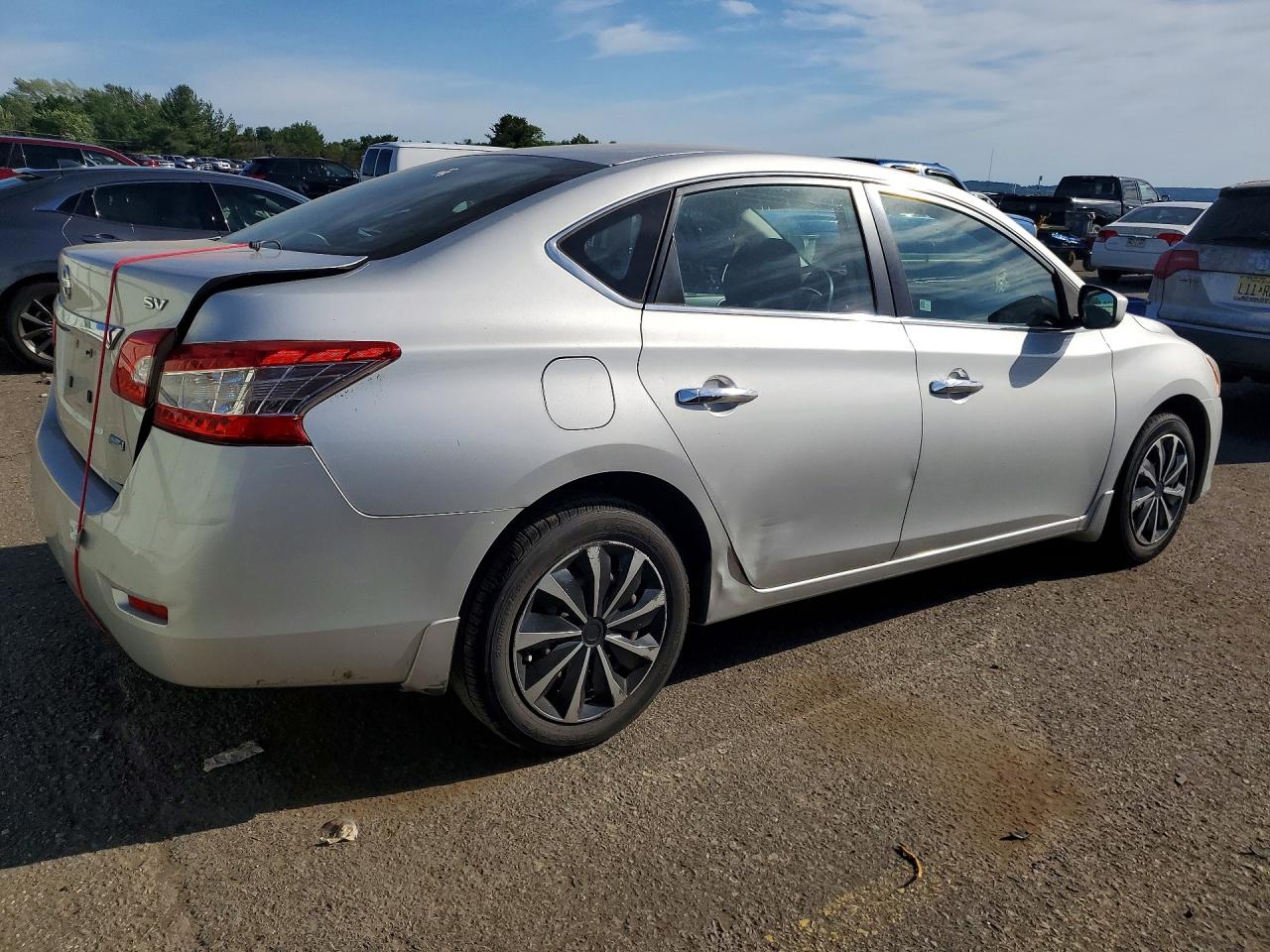 2013 Nissan Sentra Sv Silver vin: 1N4AB7AP8DN908794