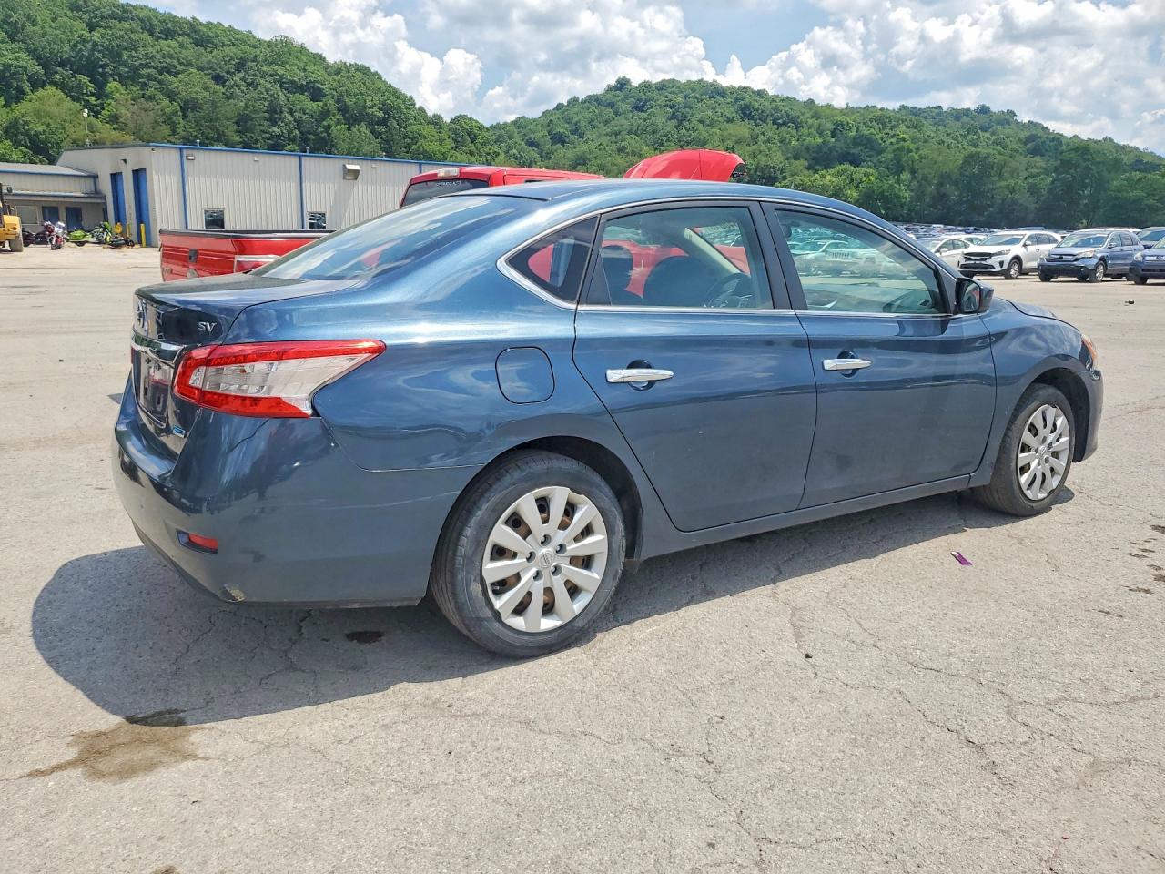 2013 Nissan Sentra Sv Blue vin: 1N4AB7AP8DN909623