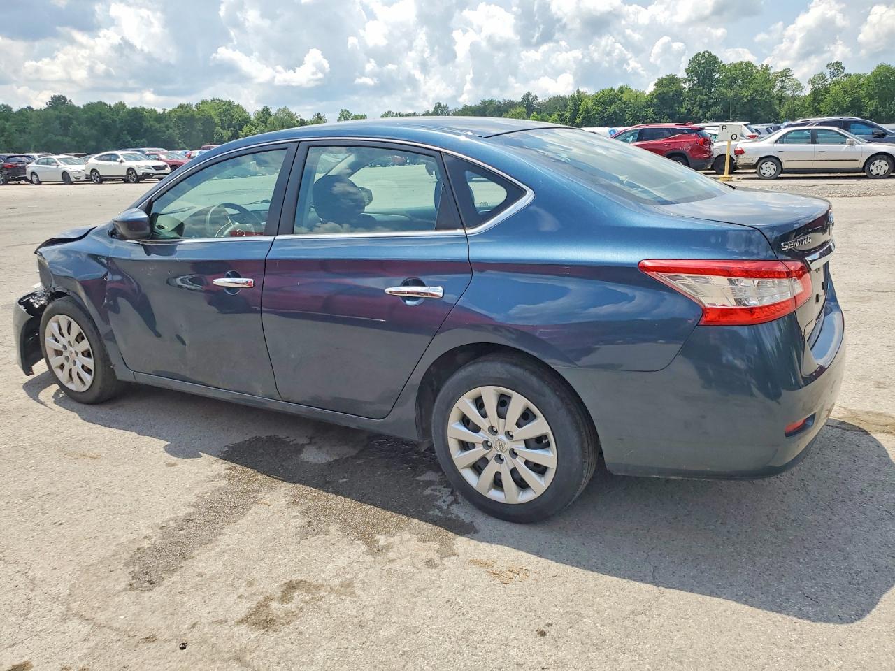 2013 Nissan Sentra Sv Blue vin: 1N4AB7AP8DN909623