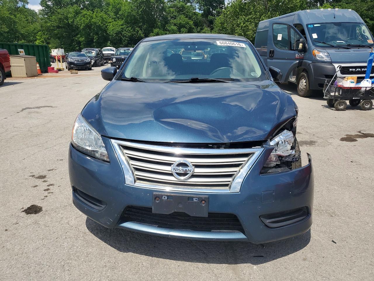 2013 Nissan Sentra Sv Blue vin: 1N4AB7AP8DN909623