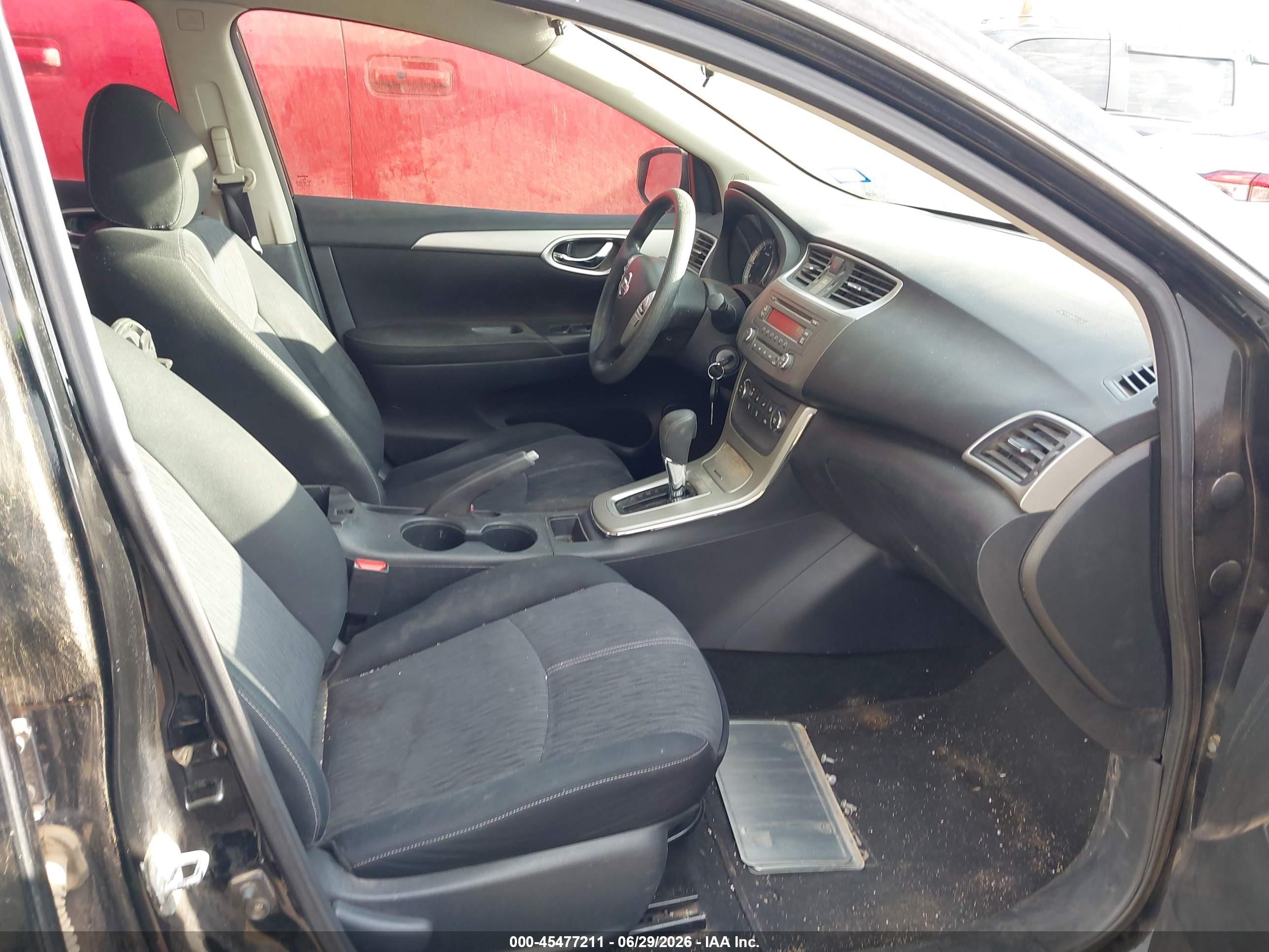 2014 Nissan Sentra Fe+ S/fe+ Sv/s/sl/sr/sv Черный vin: 1N4AB7AP8EN853507