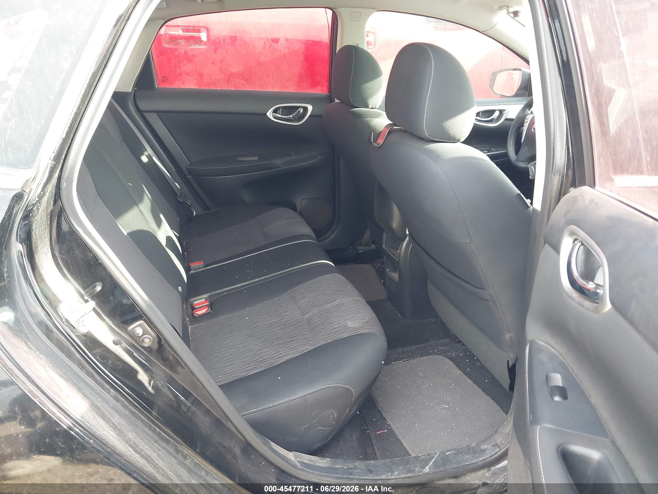 2014 Nissan Sentra Fe+ S/fe+ Sv/s/sl/sr/sv Черный vin: 1N4AB7AP8EN853507