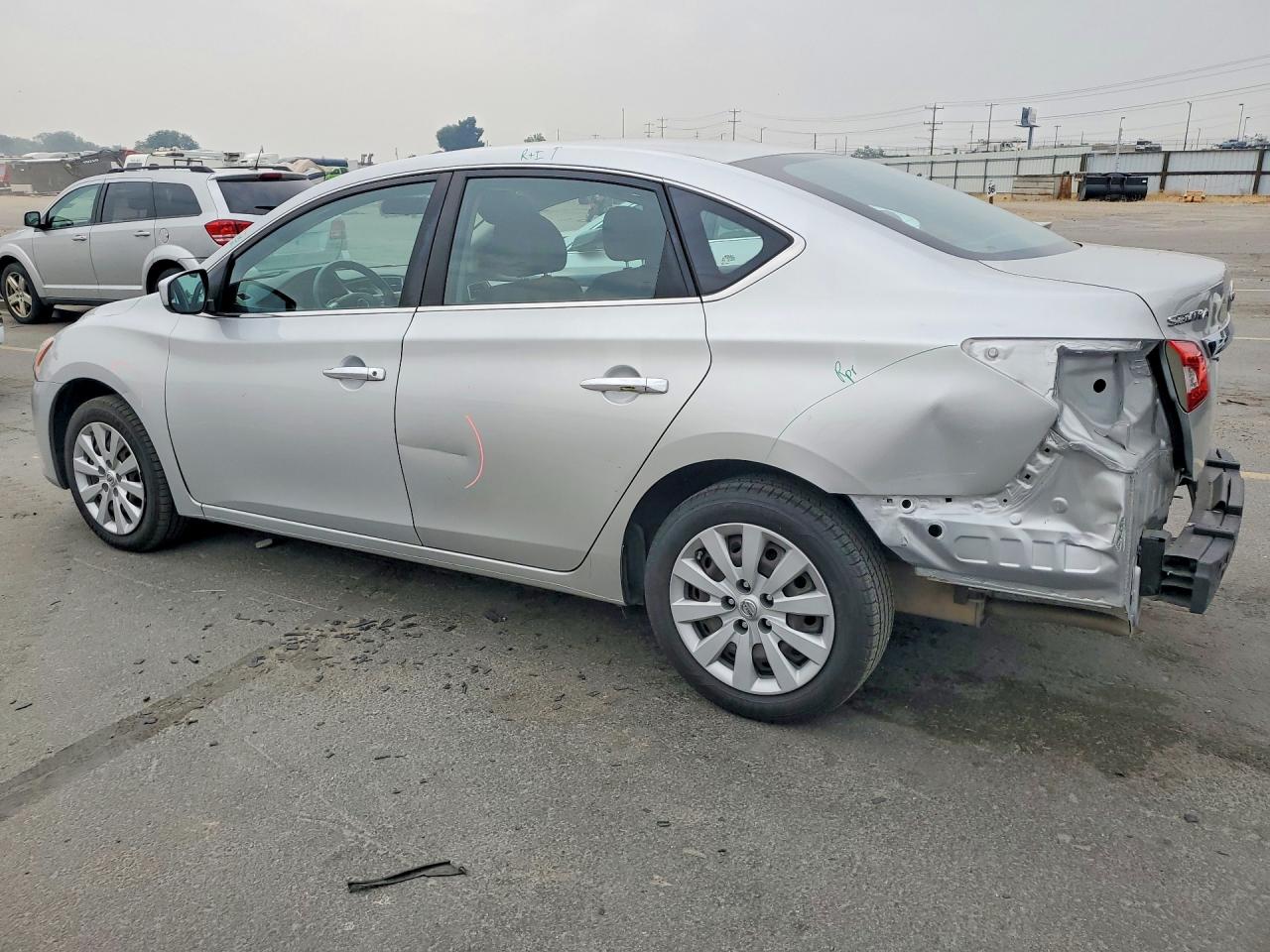 2014 Nissan Sentra S Silver vin: 1N4AB7AP8EN855743