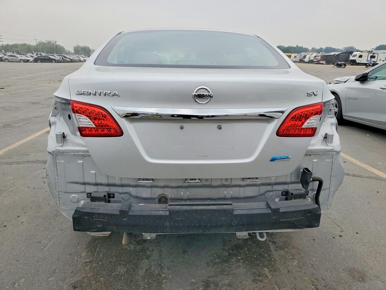 2014 Nissan Sentra S Silver vin: 1N4AB7AP8EN855743