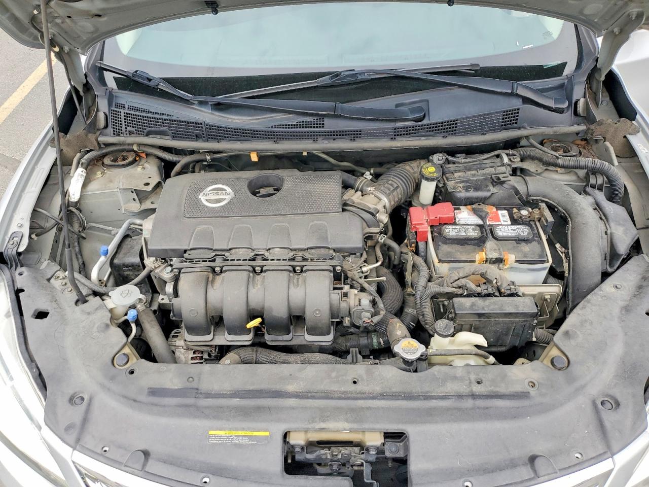 2014 Nissan Sentra S Silver vin: 1N4AB7AP8EN855743