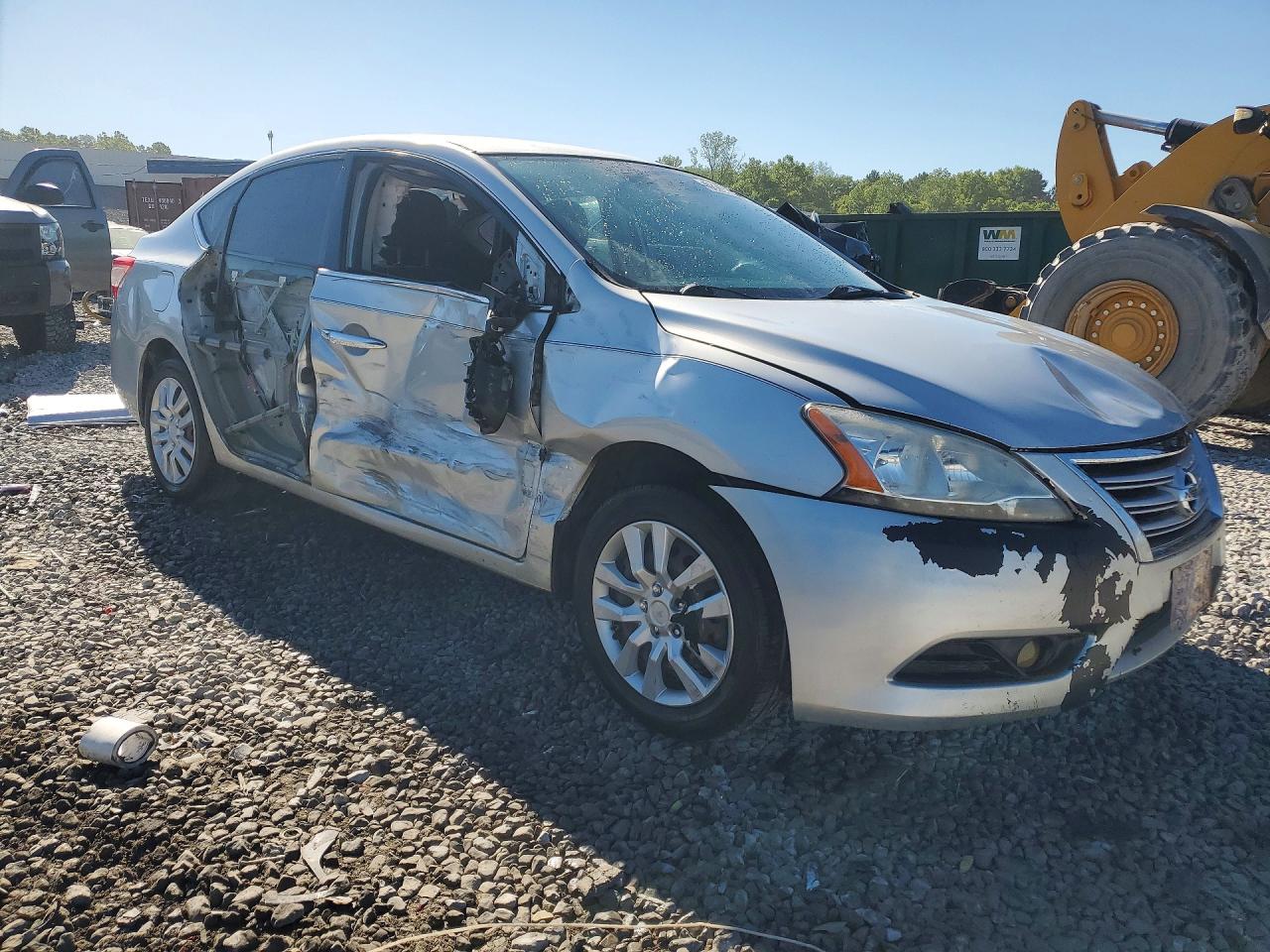 2013 Nissan Sentra Sv Серебряный vin: 1N4AB7AP9DN901577