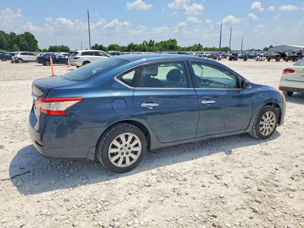2013 Nissan Sentra S Blue vin: 1N4AB7AP9DN902776