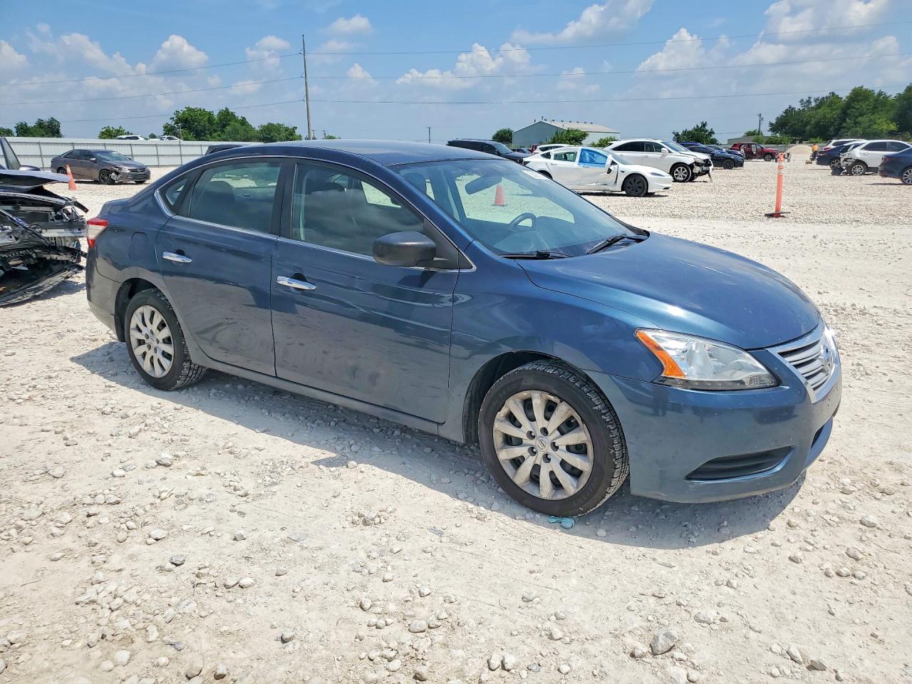 2013 Nissan Sentra S Blue vin: 1N4AB7AP9DN902776