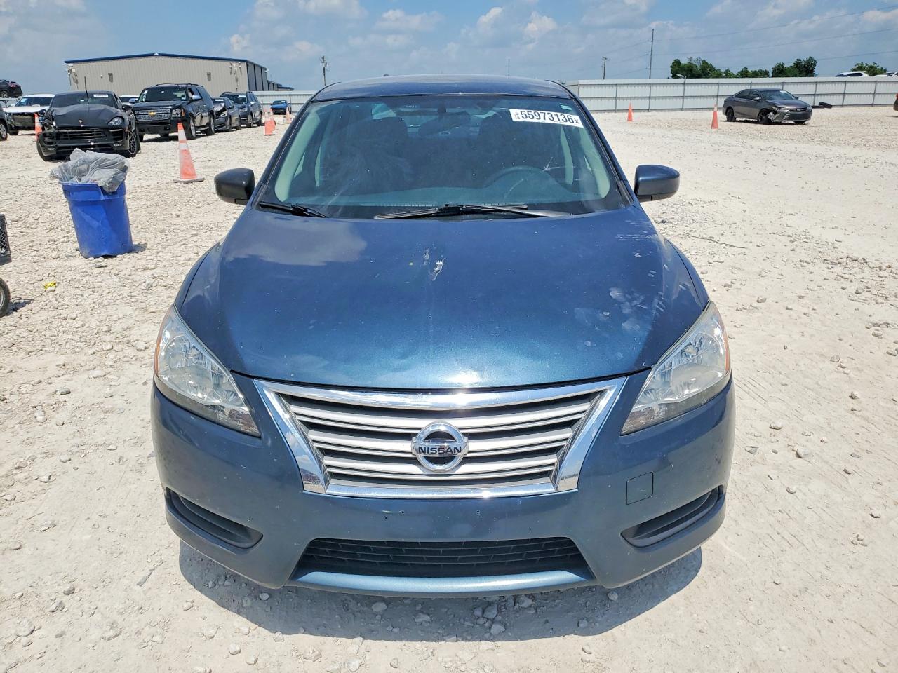 2013 Nissan Sentra S Blue vin: 1N4AB7AP9DN902776