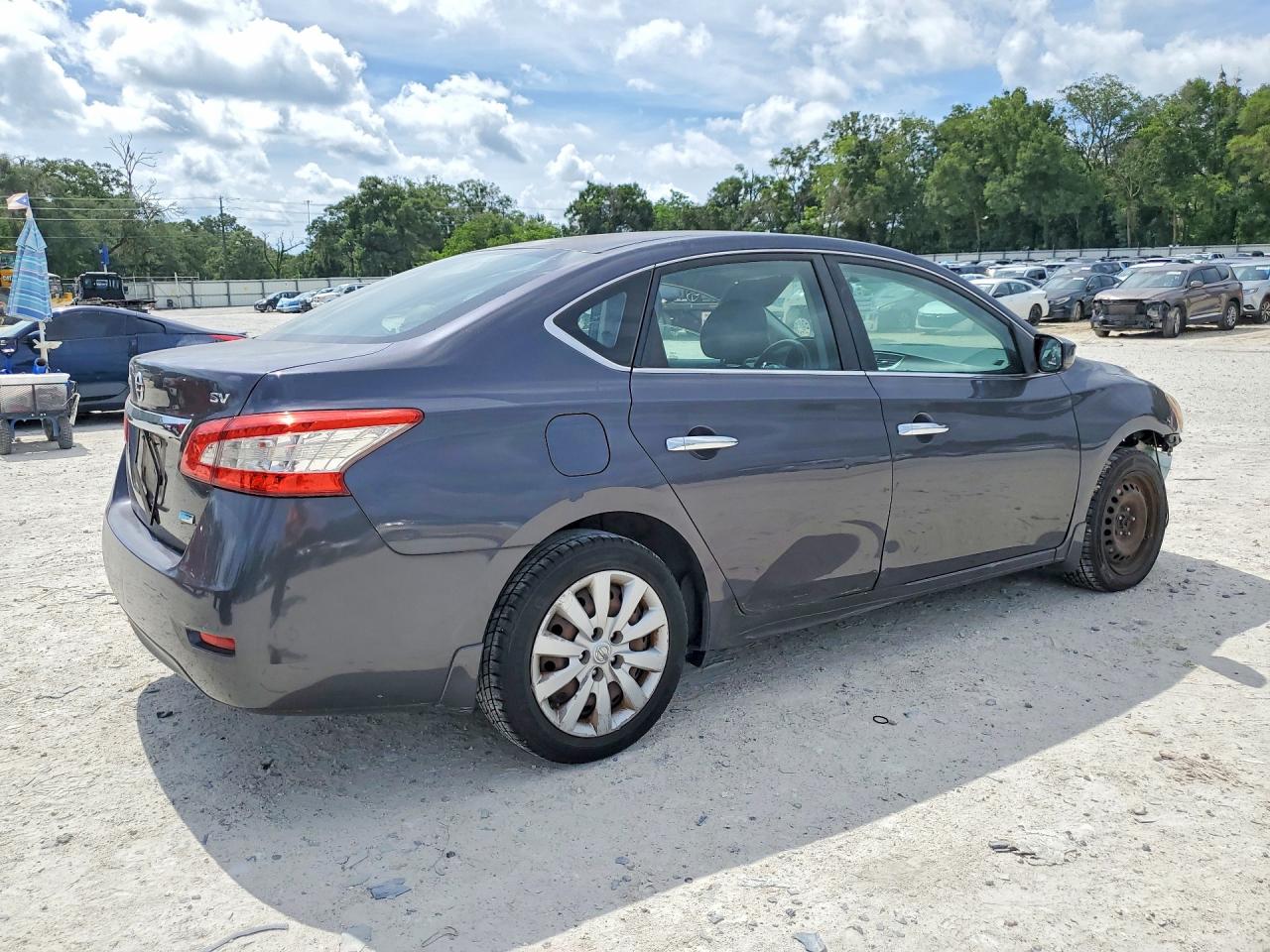 2014 Nissan Sentra Sv Gray vin: 1N4AB7AP9EN852978