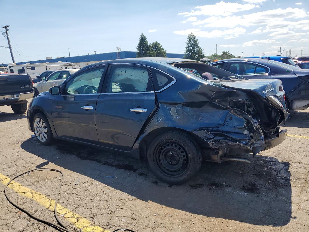 2013 Nissan Sentra S Blue vin: 1N4AB7APXDN901720