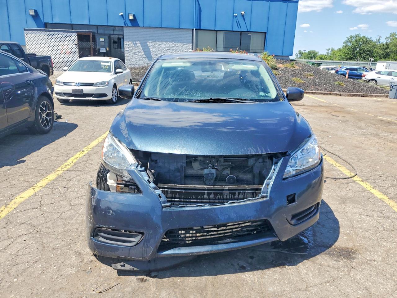 2013 Nissan Sentra S Blue vin: 1N4AB7APXDN901720