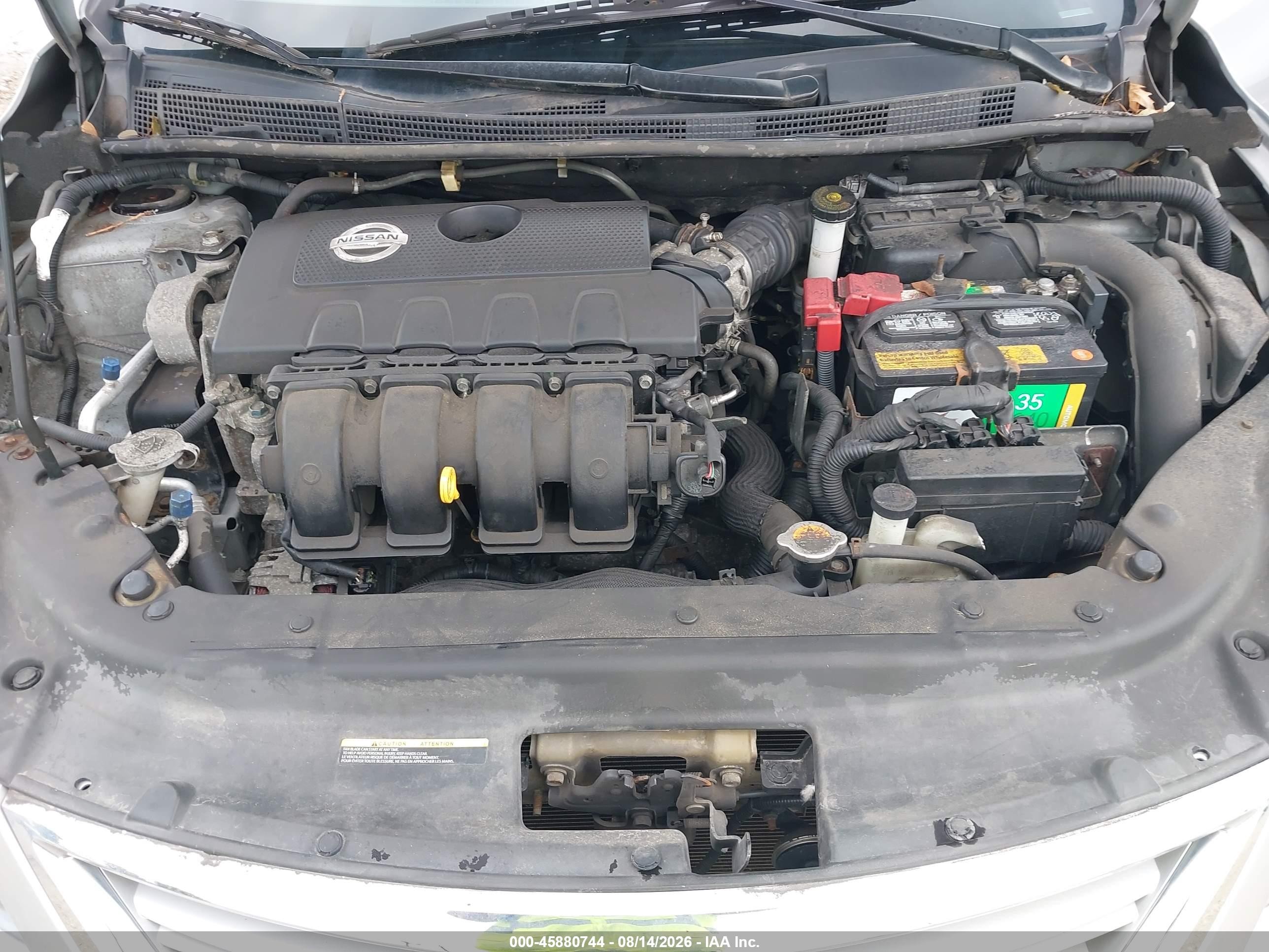 2013 Nissan Sentra Sv Серебряный vin: 1N4AB7APXDN904214