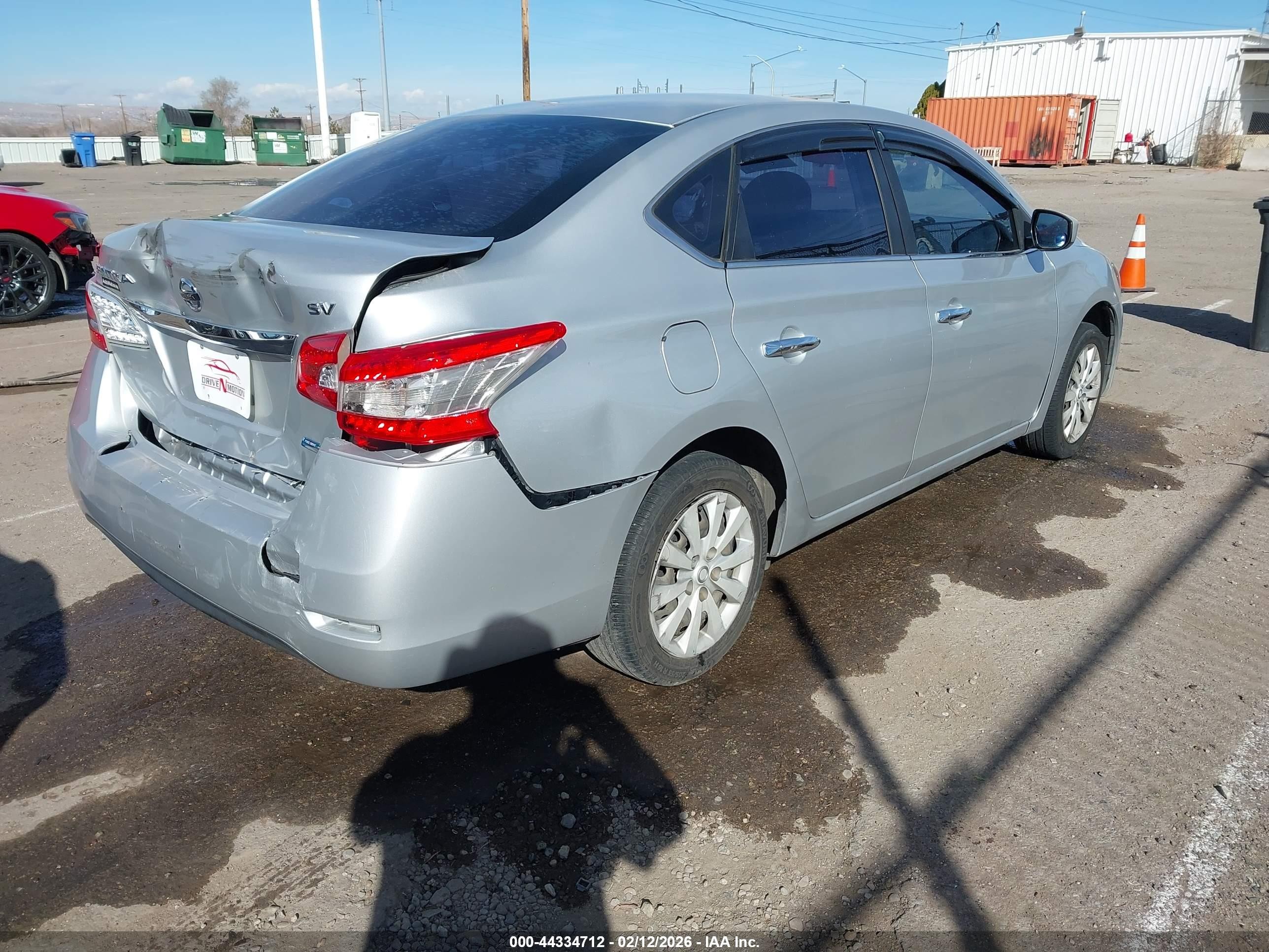 2013 Nissan Sentra Sv Silver vin: 1N4AB7APXDN904519