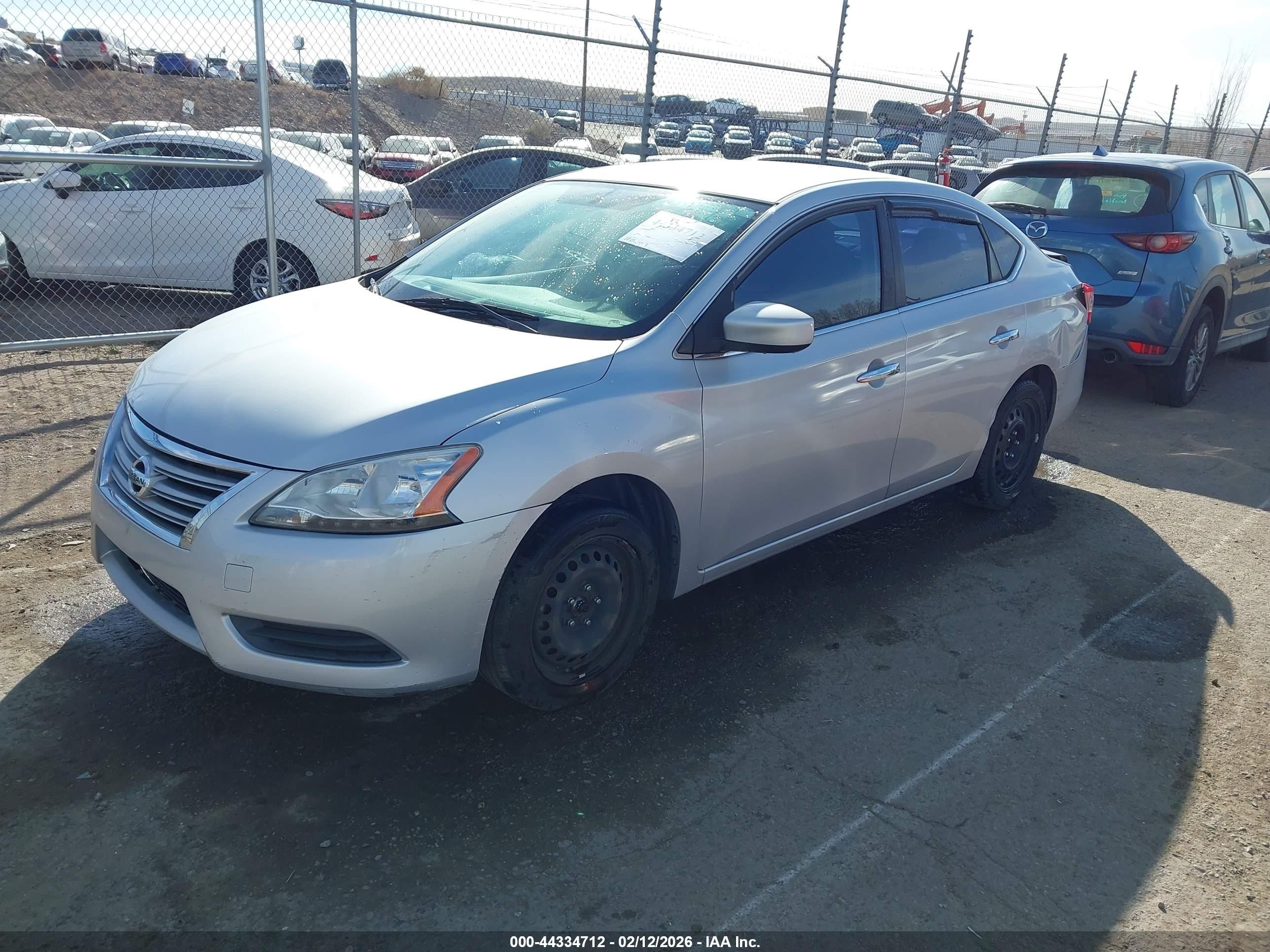 2013 Nissan Sentra Sv Silver vin: 1N4AB7APXDN904519