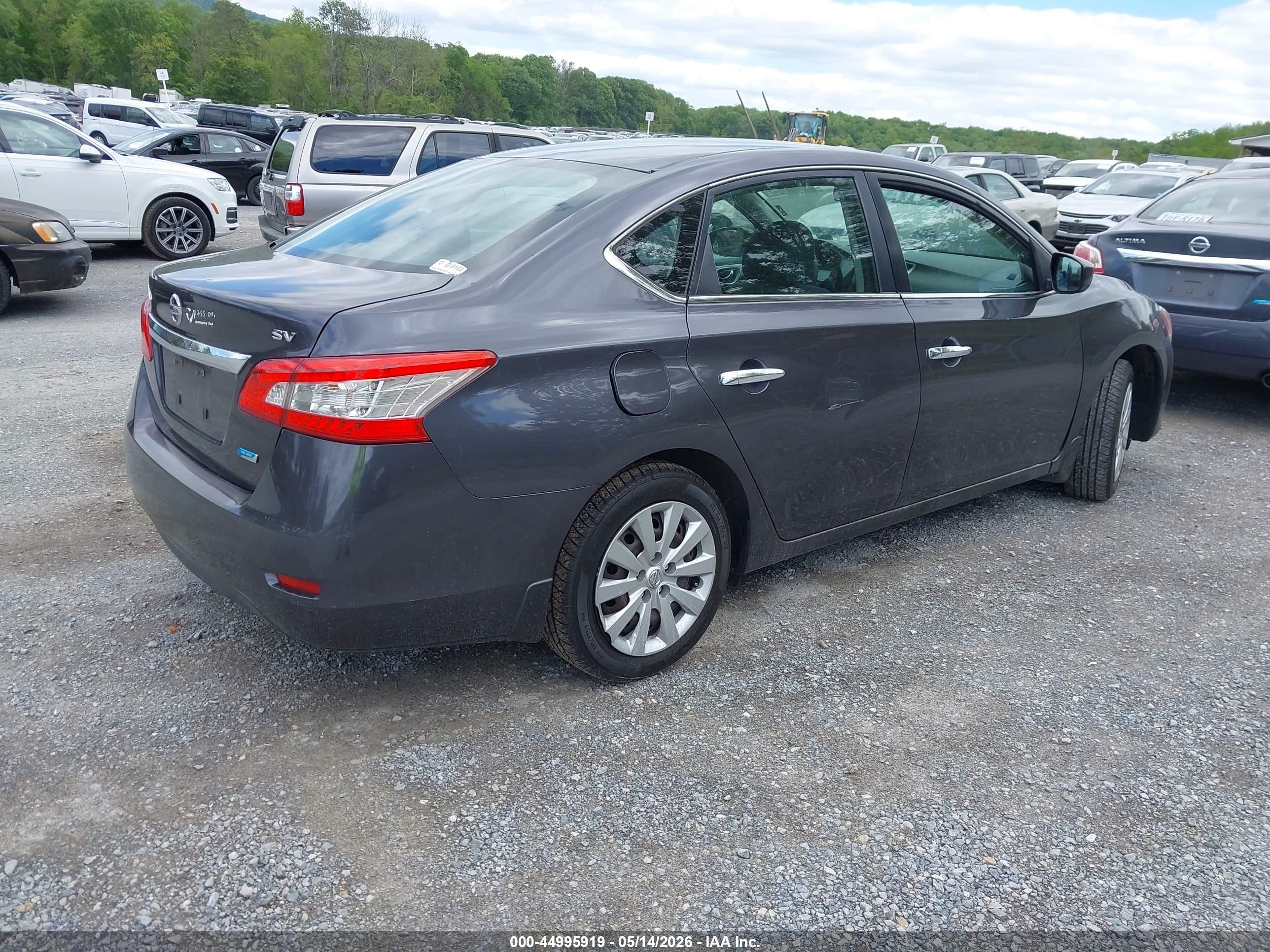 2014 Nissan Sentra Fe+ S/fe+ Sv/s/sl/sr/sv Gray vin: 1N4AB7APXEN854402
