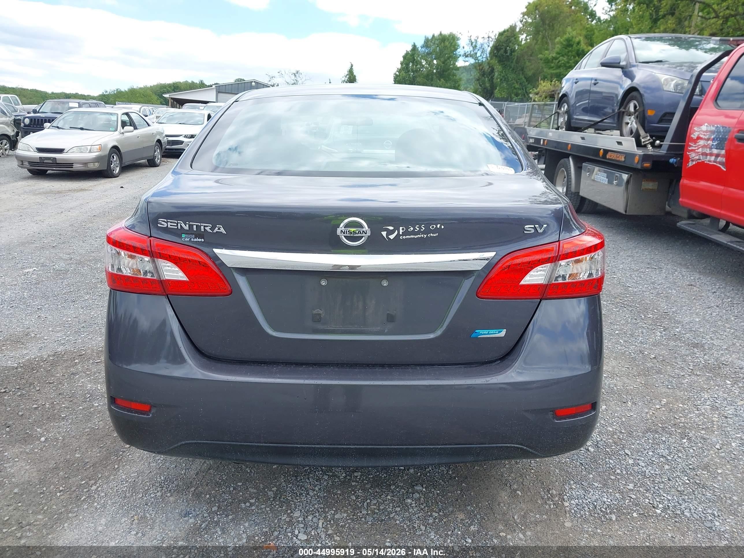 2014 Nissan Sentra Fe+ S/fe+ Sv/s/sl/sr/sv Gray vin: 1N4AB7APXEN854402