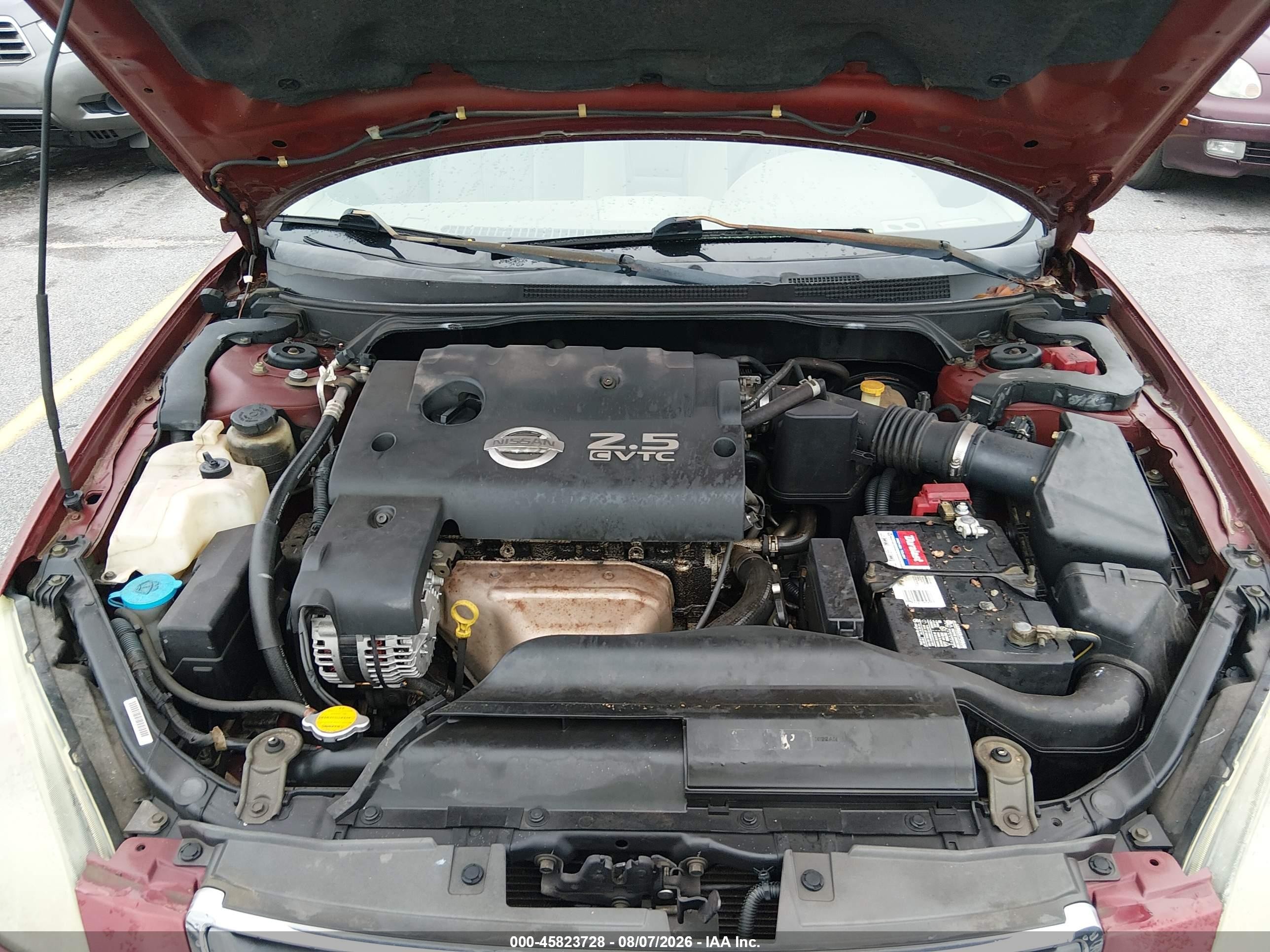 2004 Nissan Altima 2.5 S Red vin: 1N4AL11D04C173854