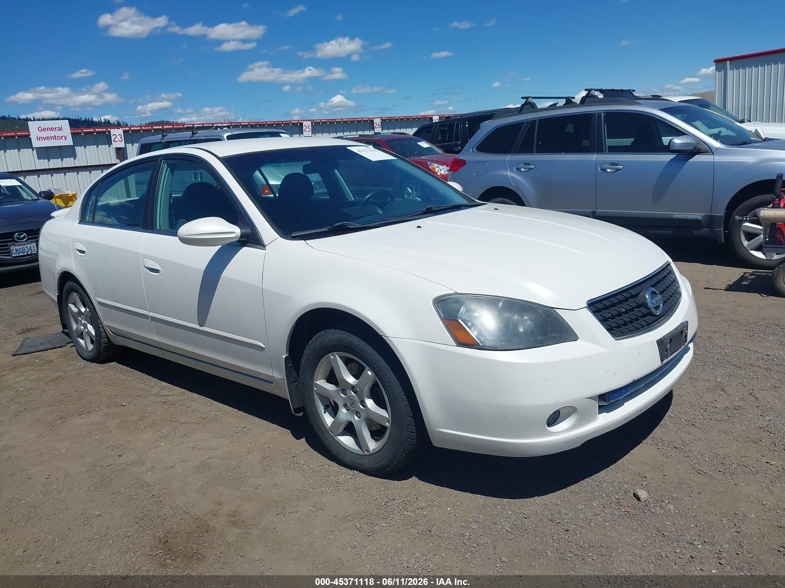 2006 Nissan Altima 2.5 S White vin: 1N4AL11D06C186168