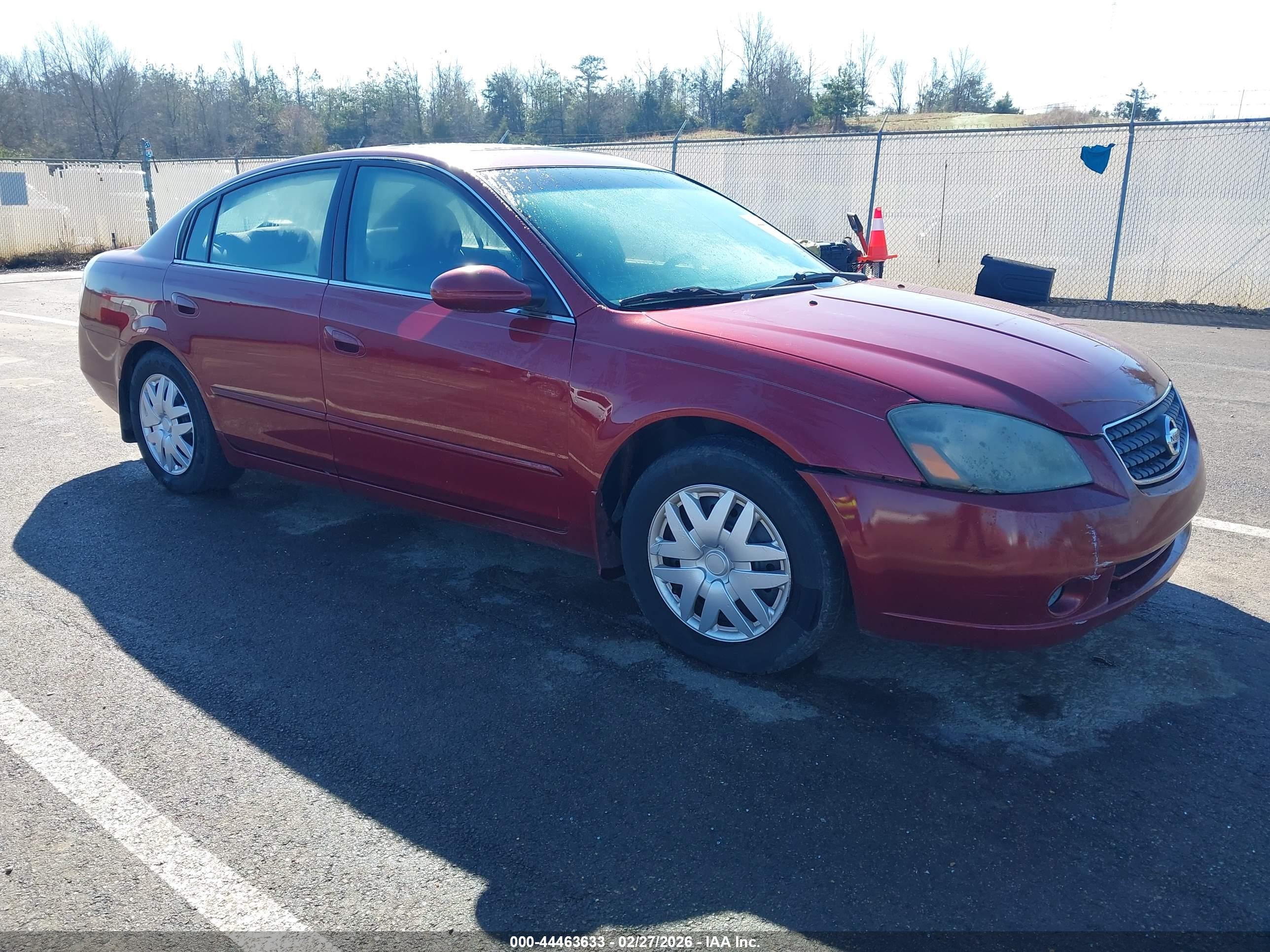 2006 Nissan Altima 2.5 S Burgundy vin: 1N4AL11D06C214714