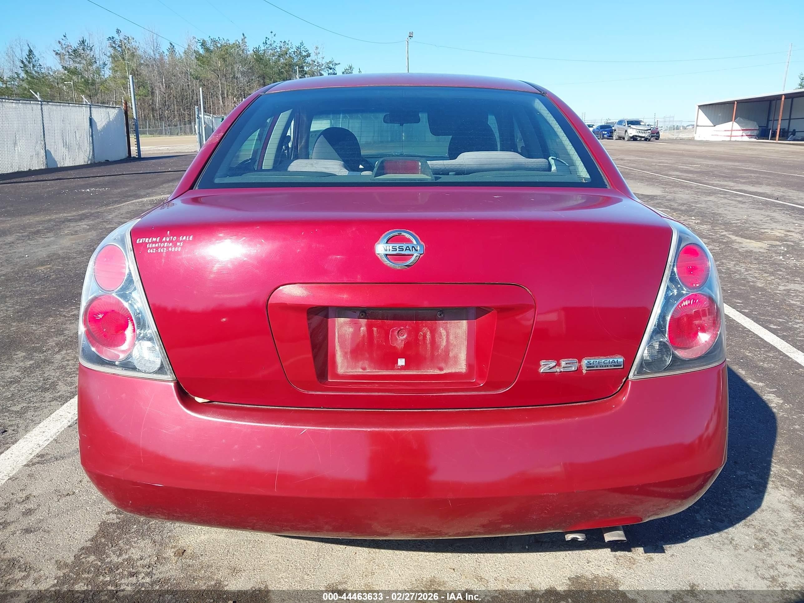 2006 Nissan Altima 2.5 S Burgundy vin: 1N4AL11D06C214714