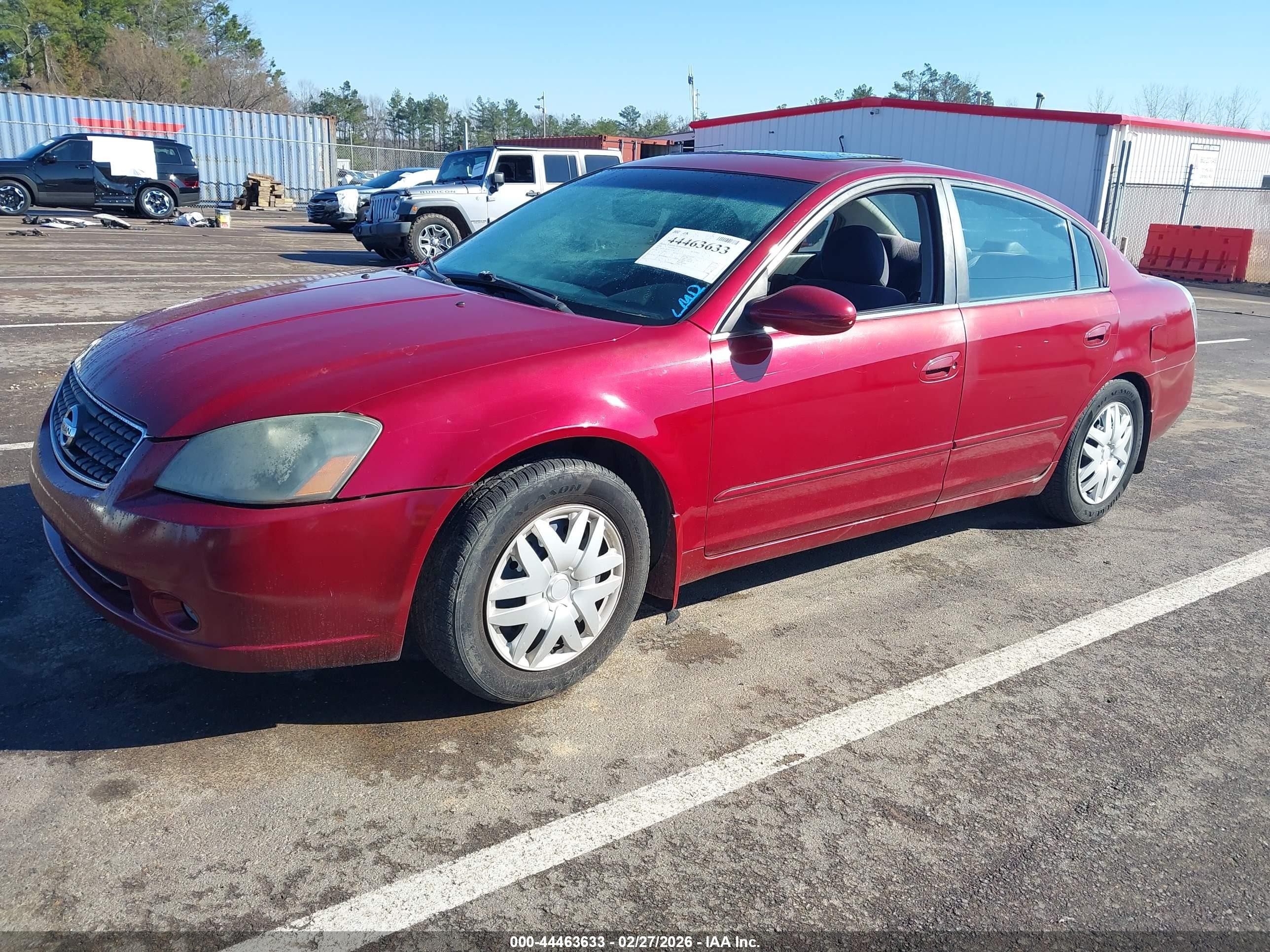 2006 Nissan Altima 2.5 S Burgundy vin: 1N4AL11D06C214714