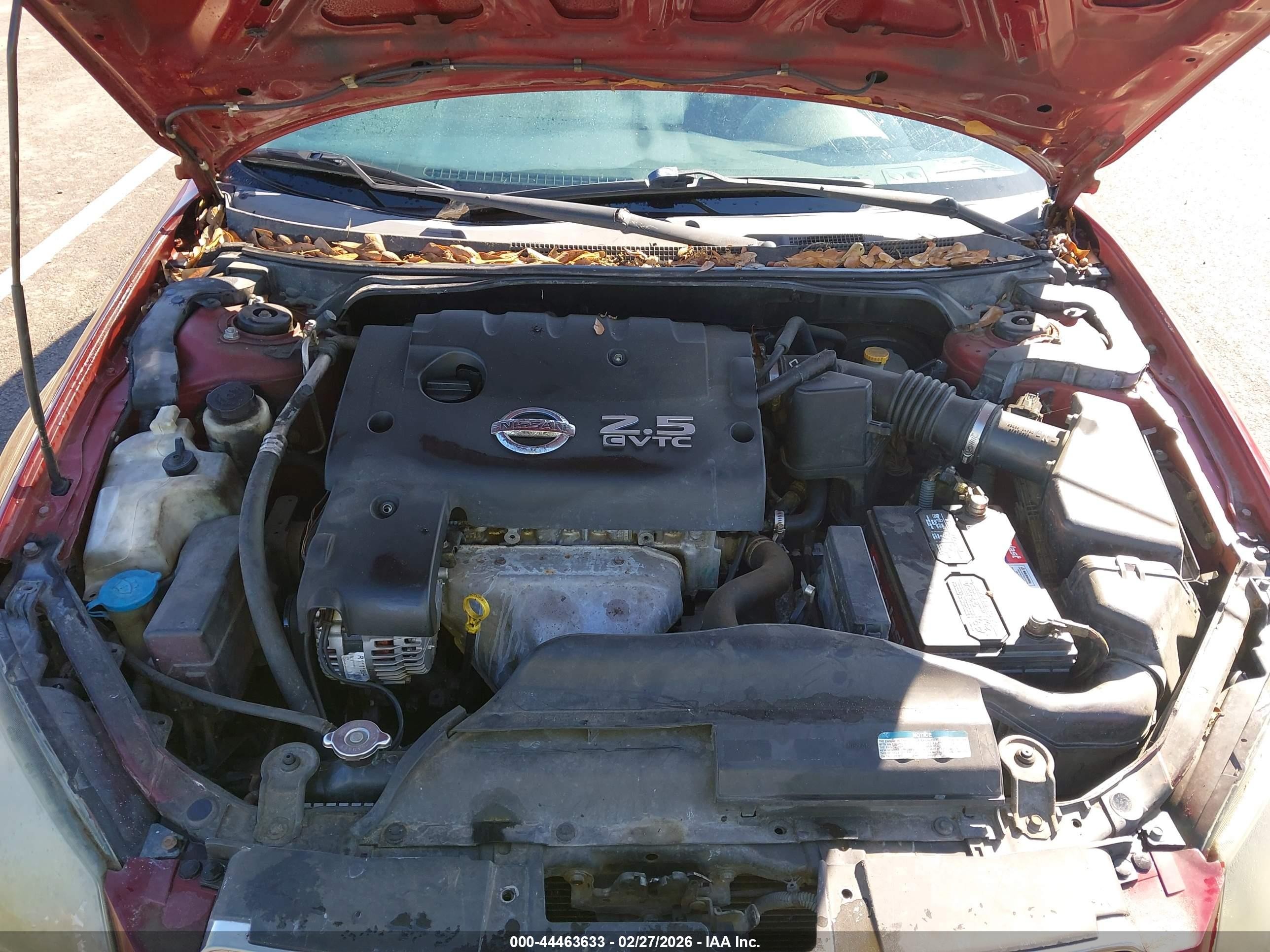 2006 Nissan Altima 2.5 S Burgundy vin: 1N4AL11D06C214714