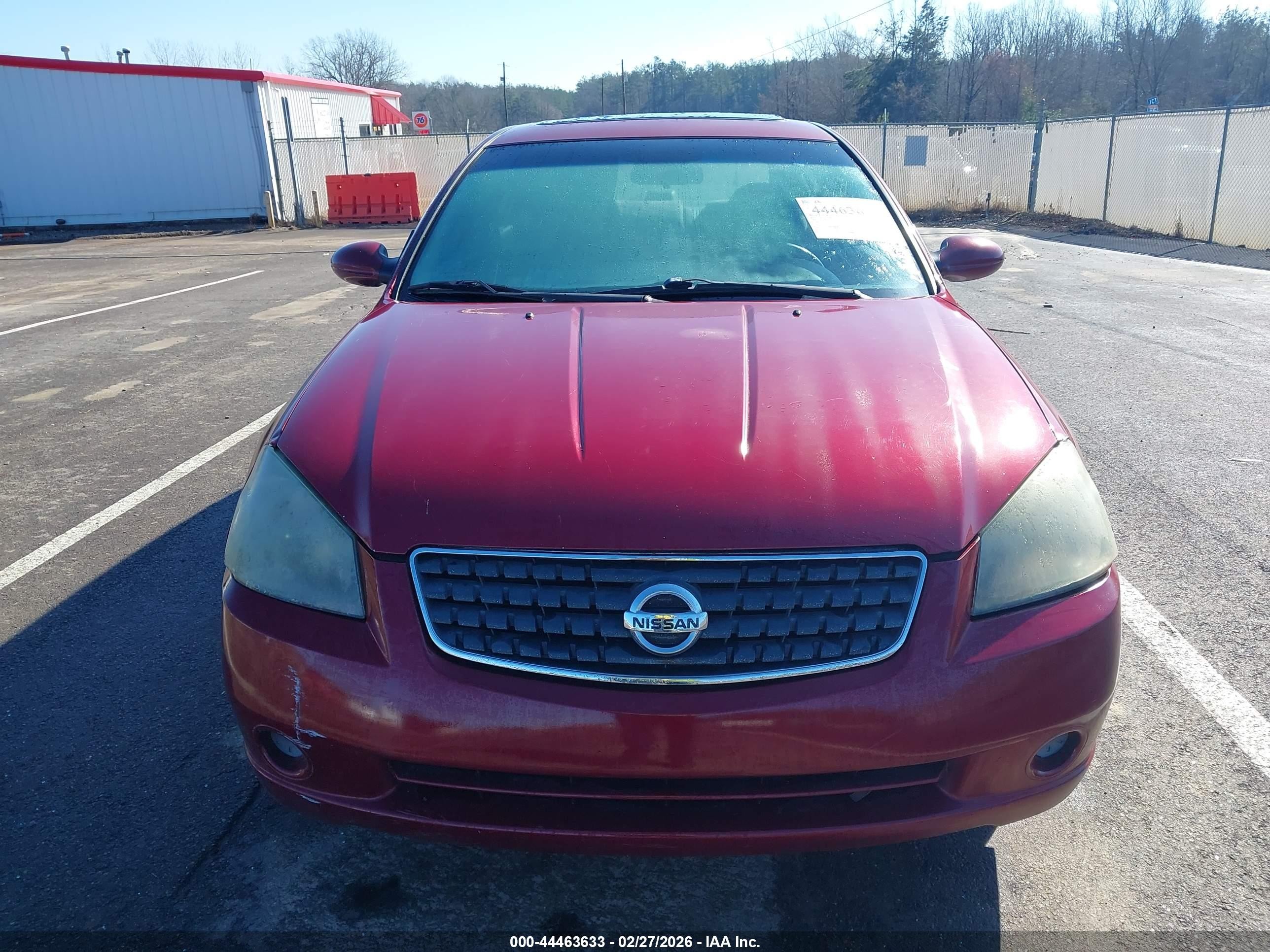 2006 Nissan Altima 2.5 S Burgundy vin: 1N4AL11D06C214714