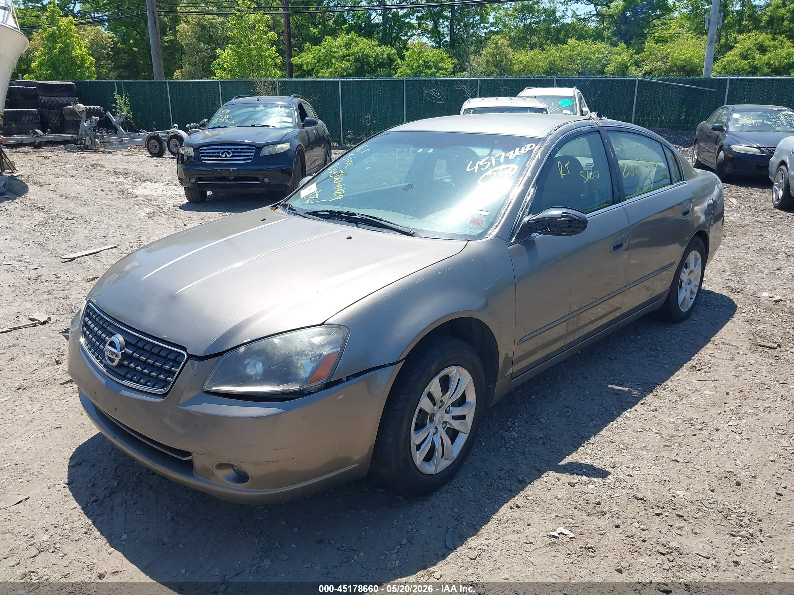 2006 Nissan Altima 2.5 S Gray vin: 1N4AL11D06C222635